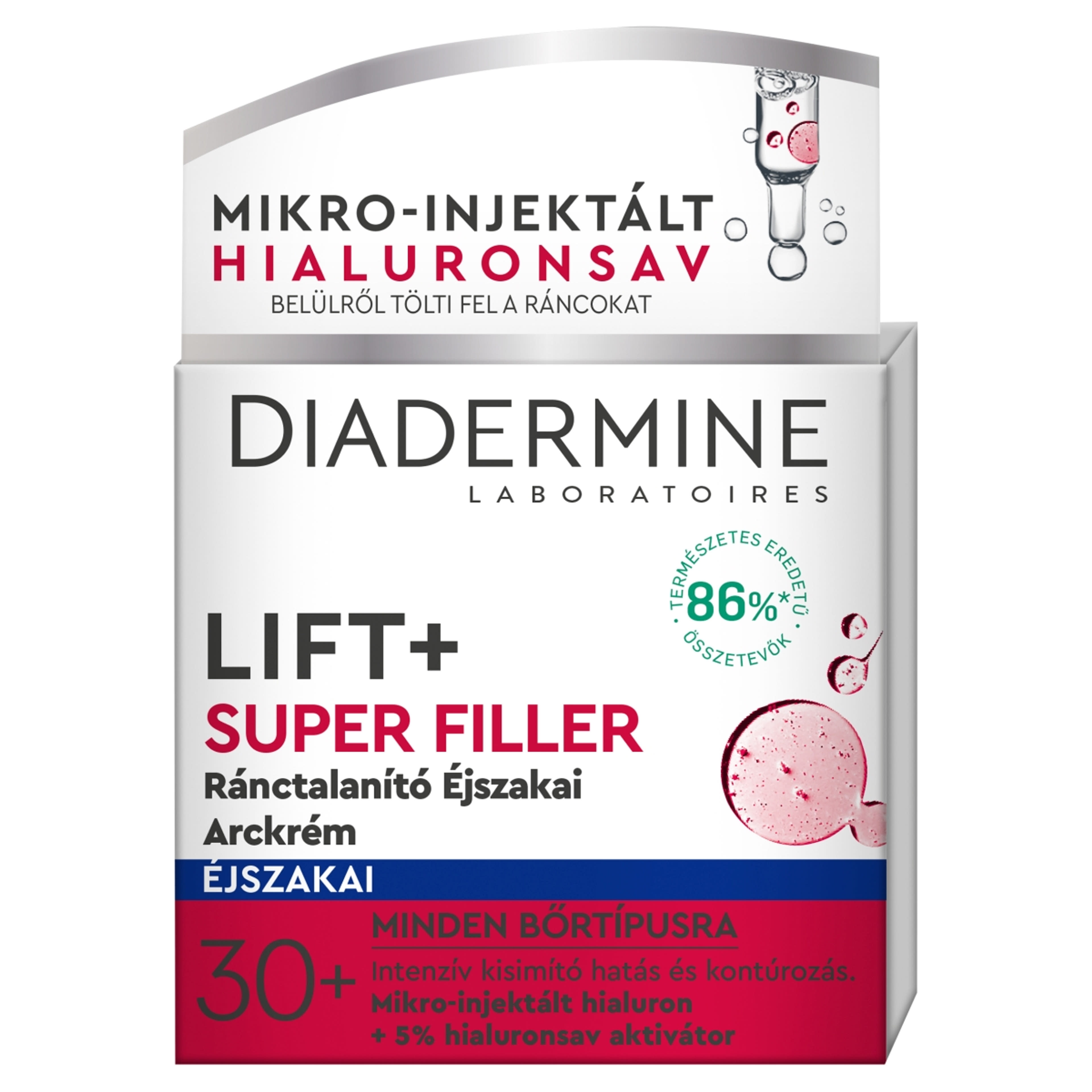 Diadermine Lift & Super Filler éjszakai ránctalanító krém - 50 ml