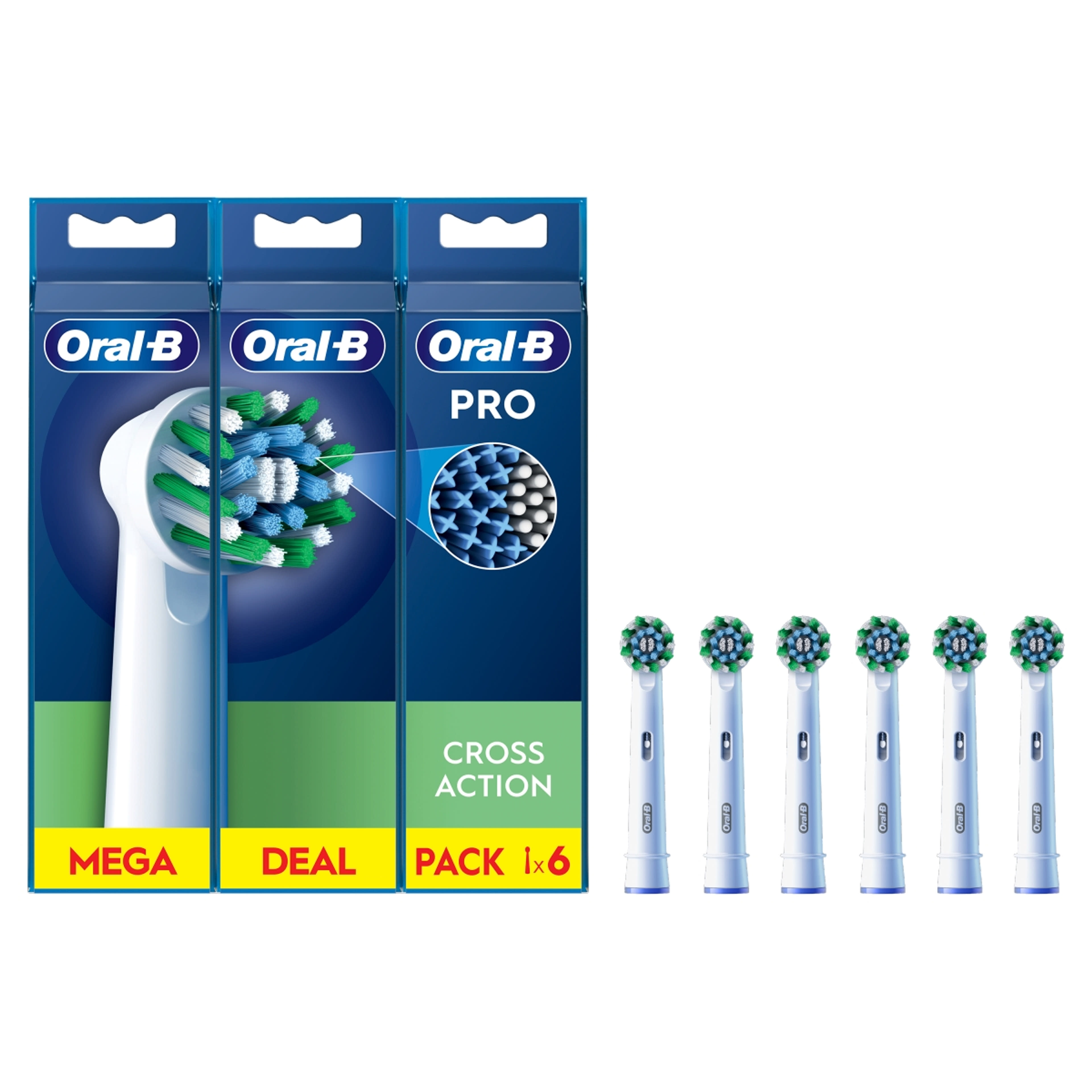Oral-B Pro Cross Action elektromos fogkefe pótfej - 6 db-11