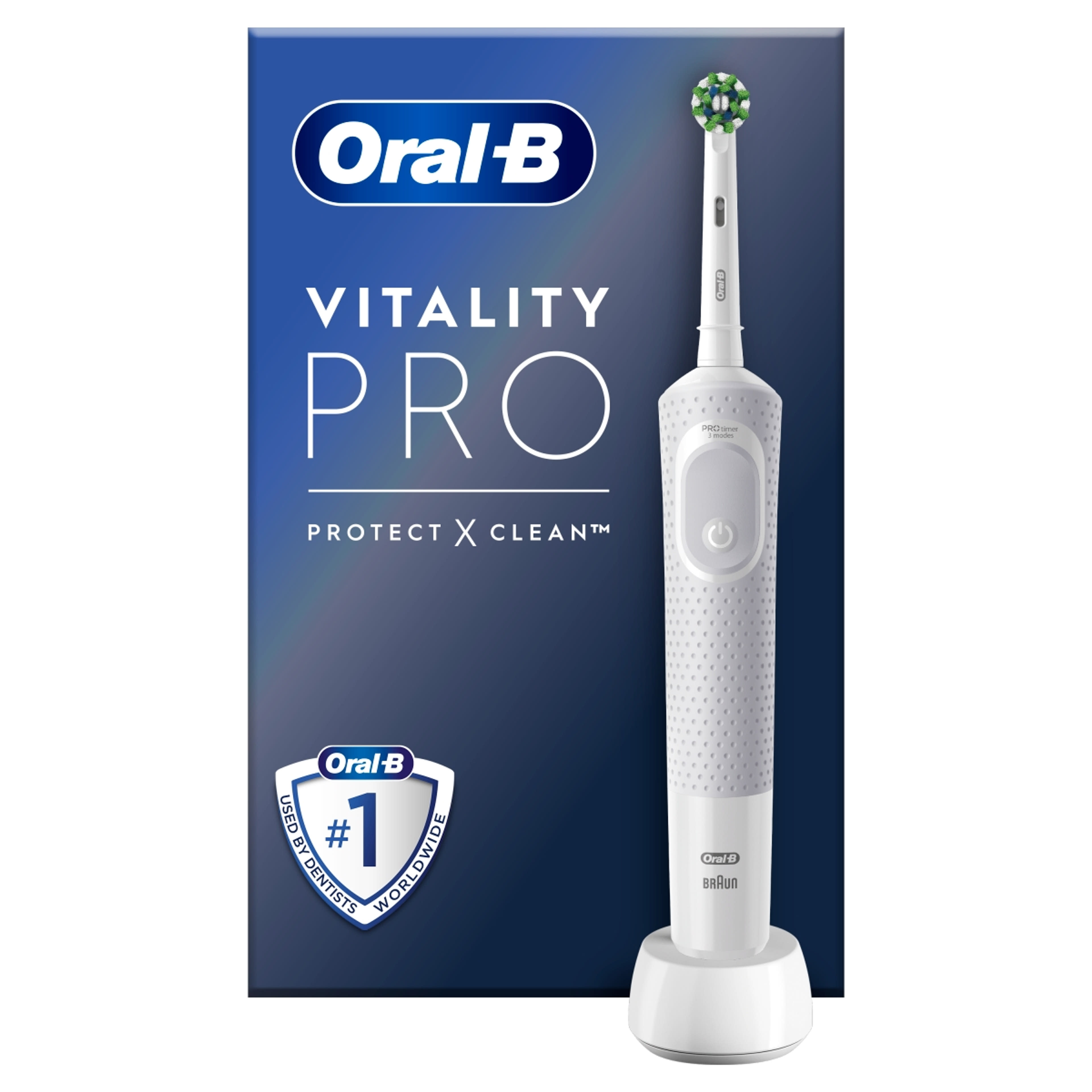 Oral-B Vitality Pro elektromos fogkefe, fehér - 1 db-12