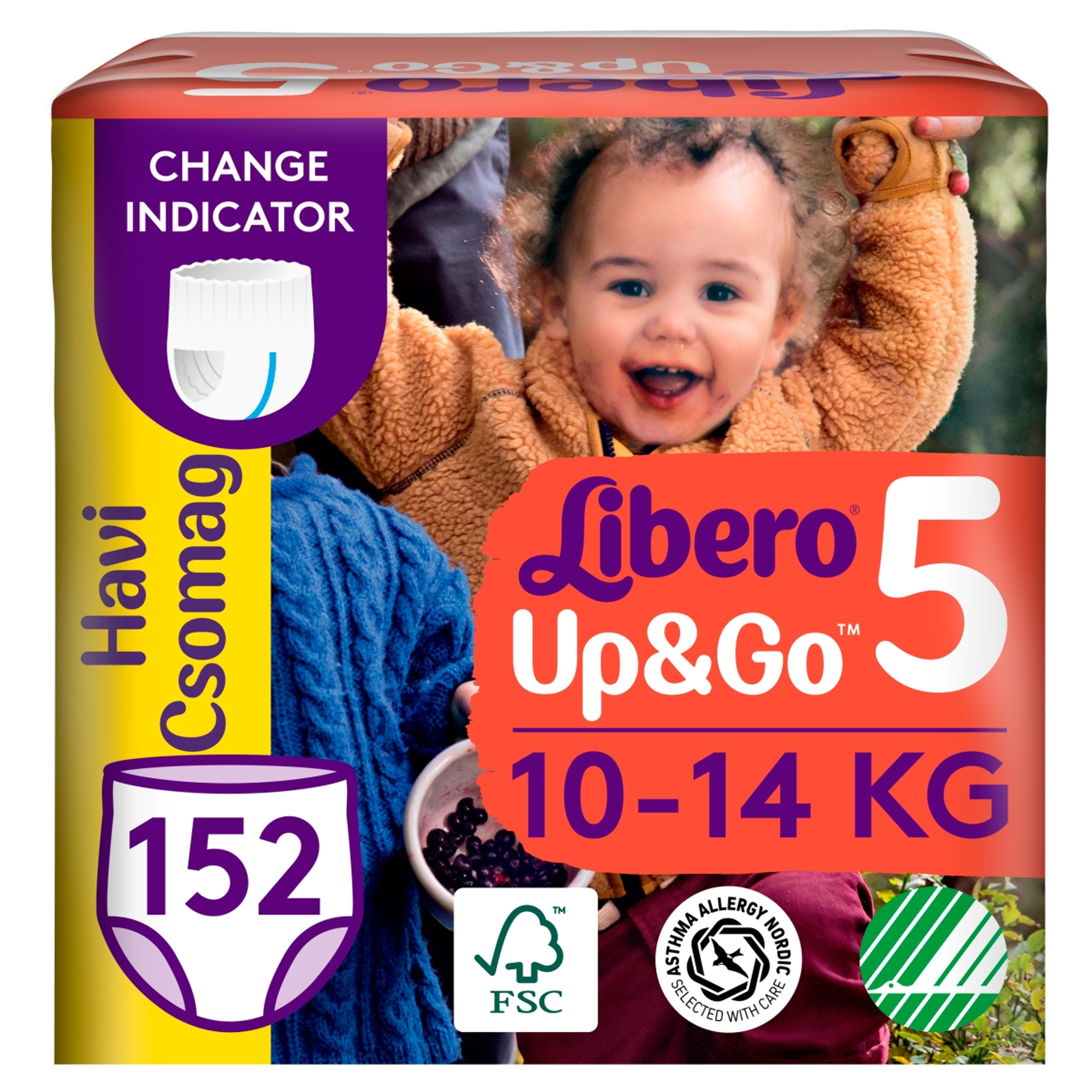Libero Up&Go bugyipelenka 5-ös 10-14 kg - 152 db
