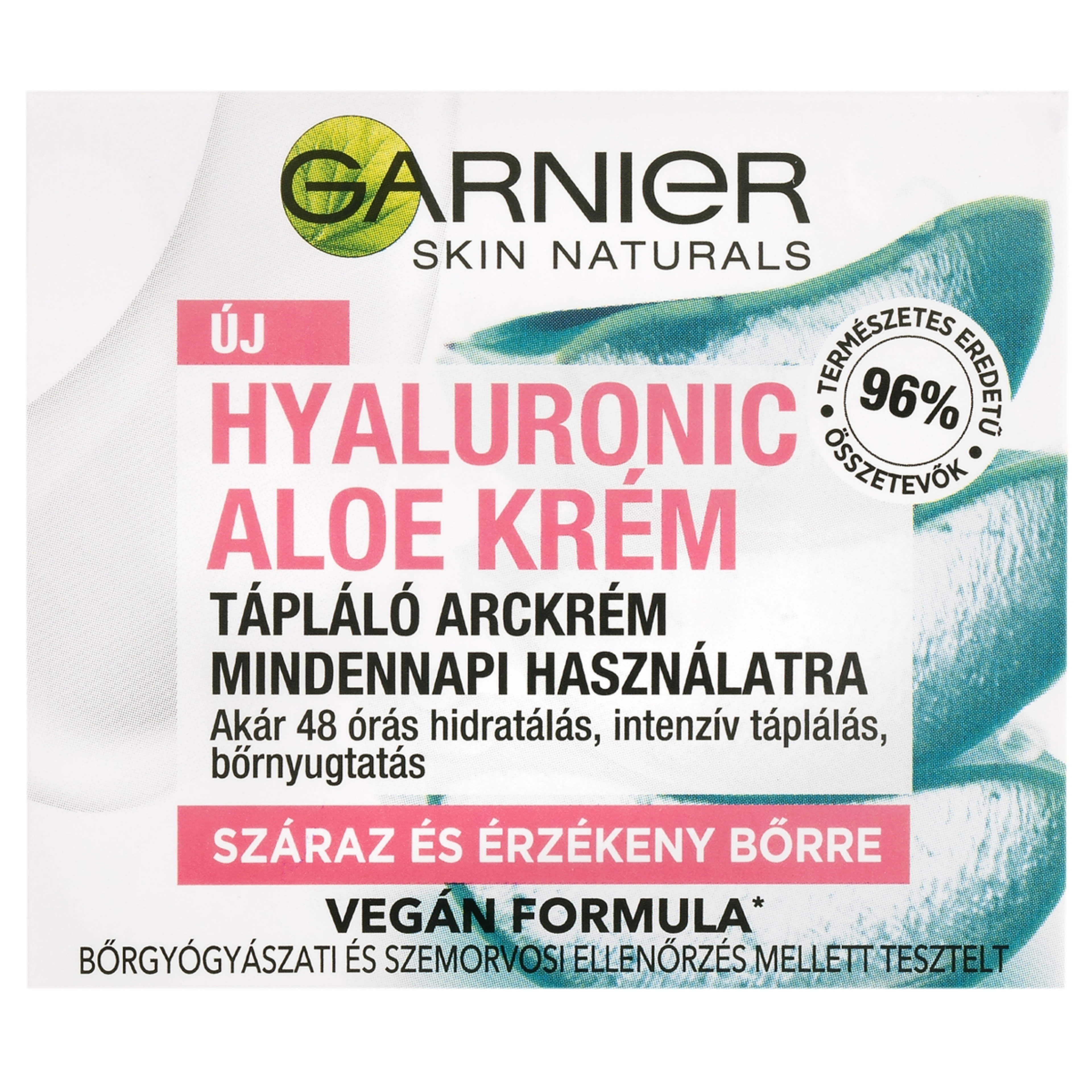 Garnier Skin Naturals Hyaluronic Aloe krém 50 ml száraz és érzékeny bőrre - 1 db
