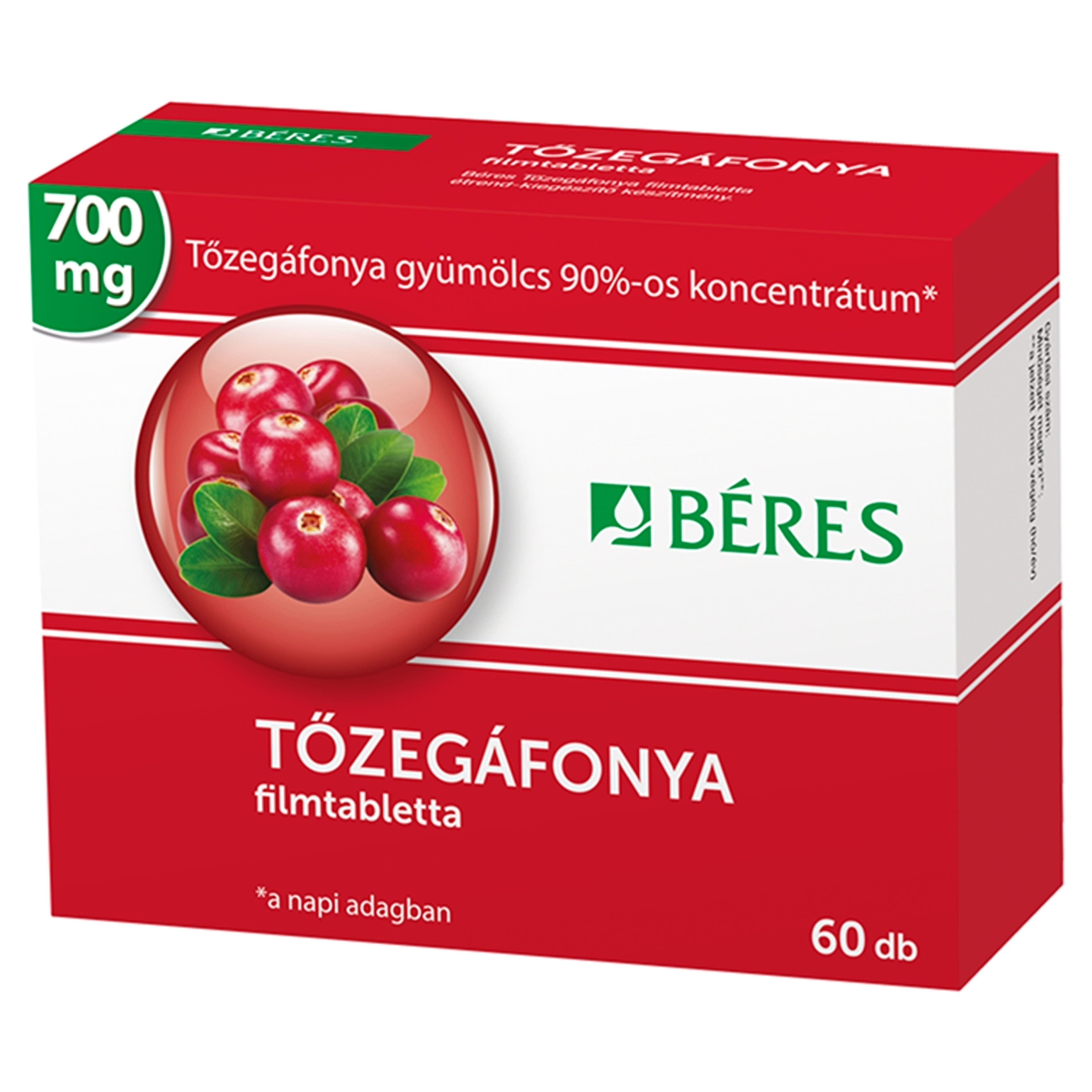 Béres Tőzegáfonya Filmtabletta - 60 db-2