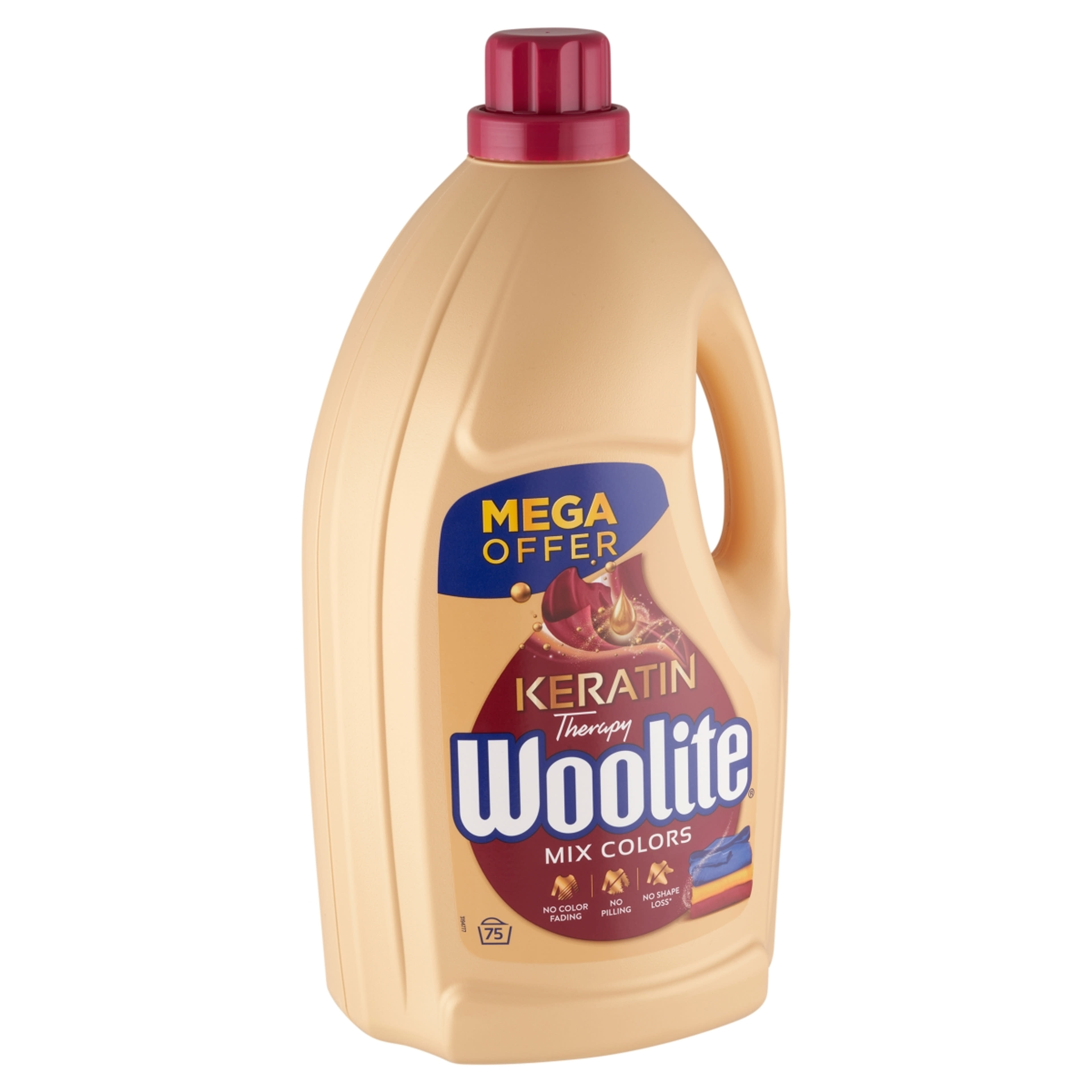 Woolite Keratin Therapy folyékony mosószer keratinnal színes ruhákhoz 75 mosás - 4500 ml-2