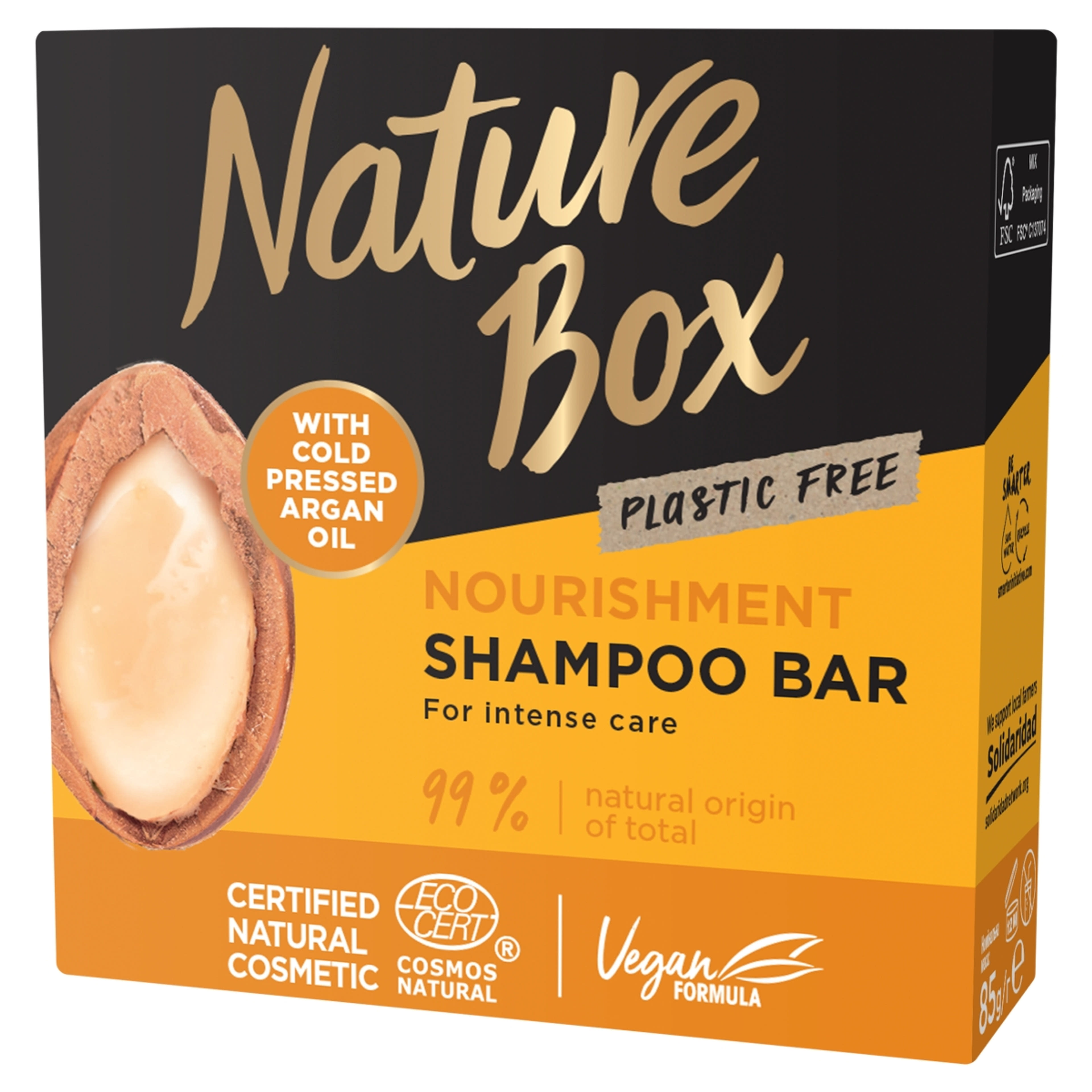 Nature Box szilárd sampon argán olajjal - 85 g-1