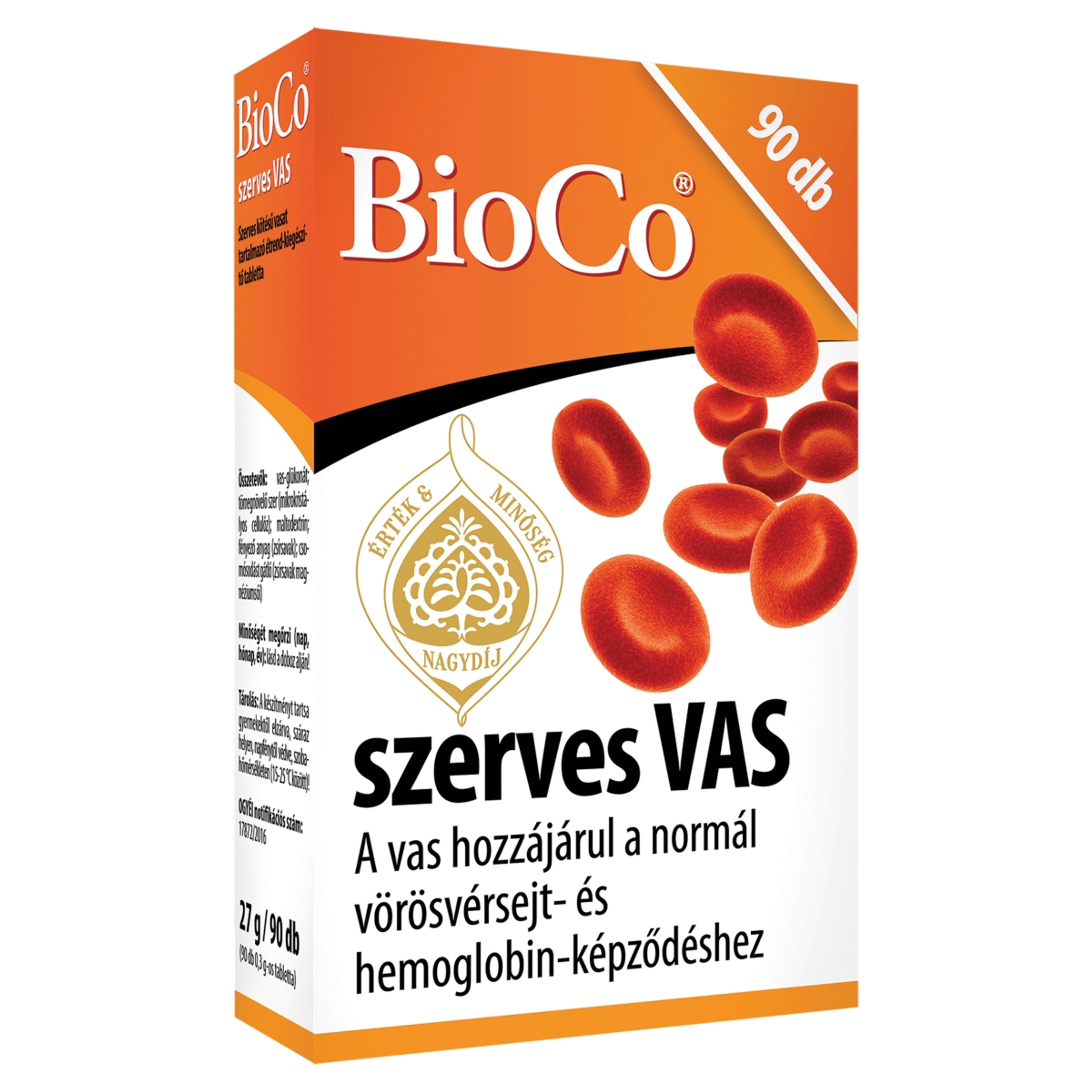 Bioco szerves vas tabletta - 90 db-2