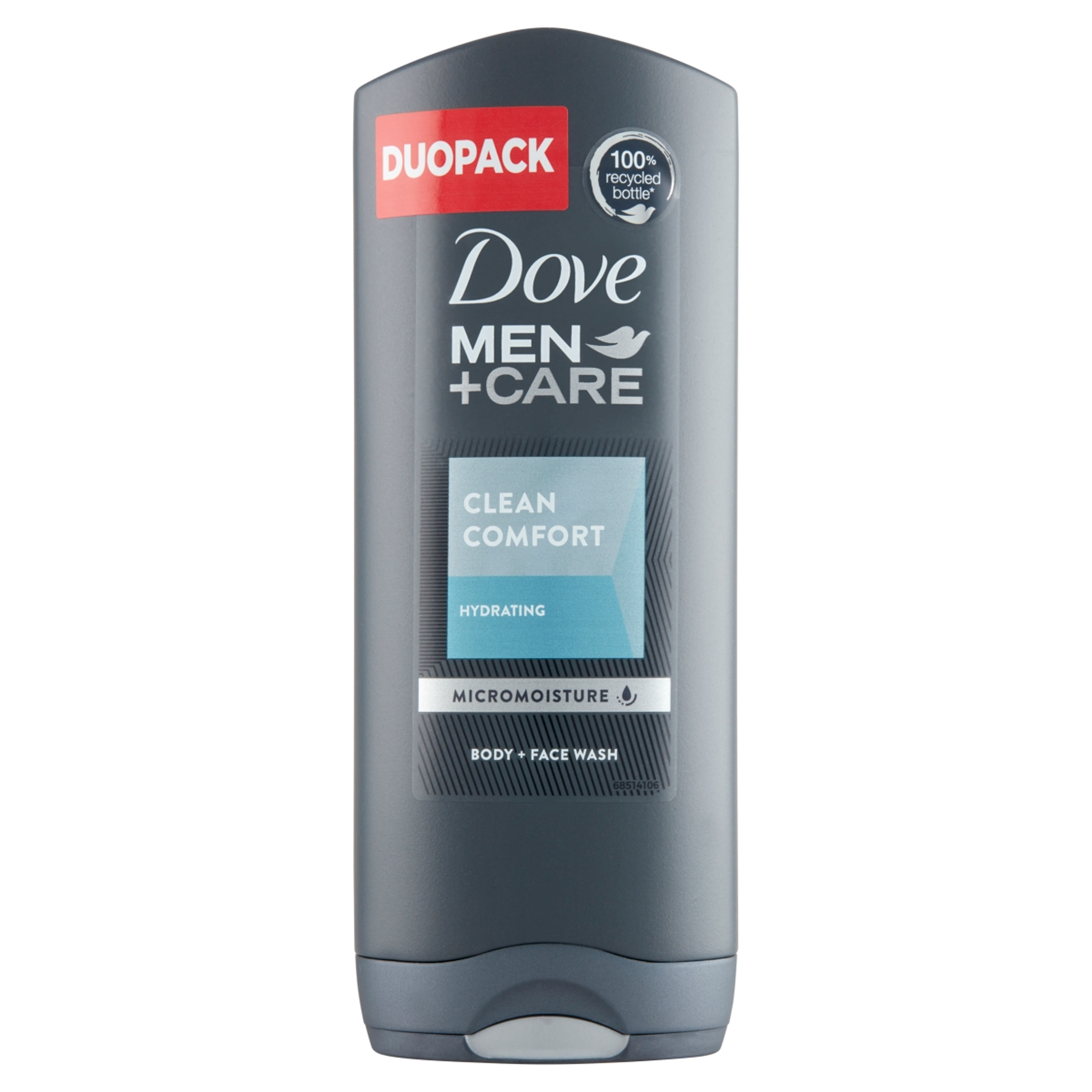 Dove Men+Care tusfürdő, duopack (2x400 ml) - 800 ml