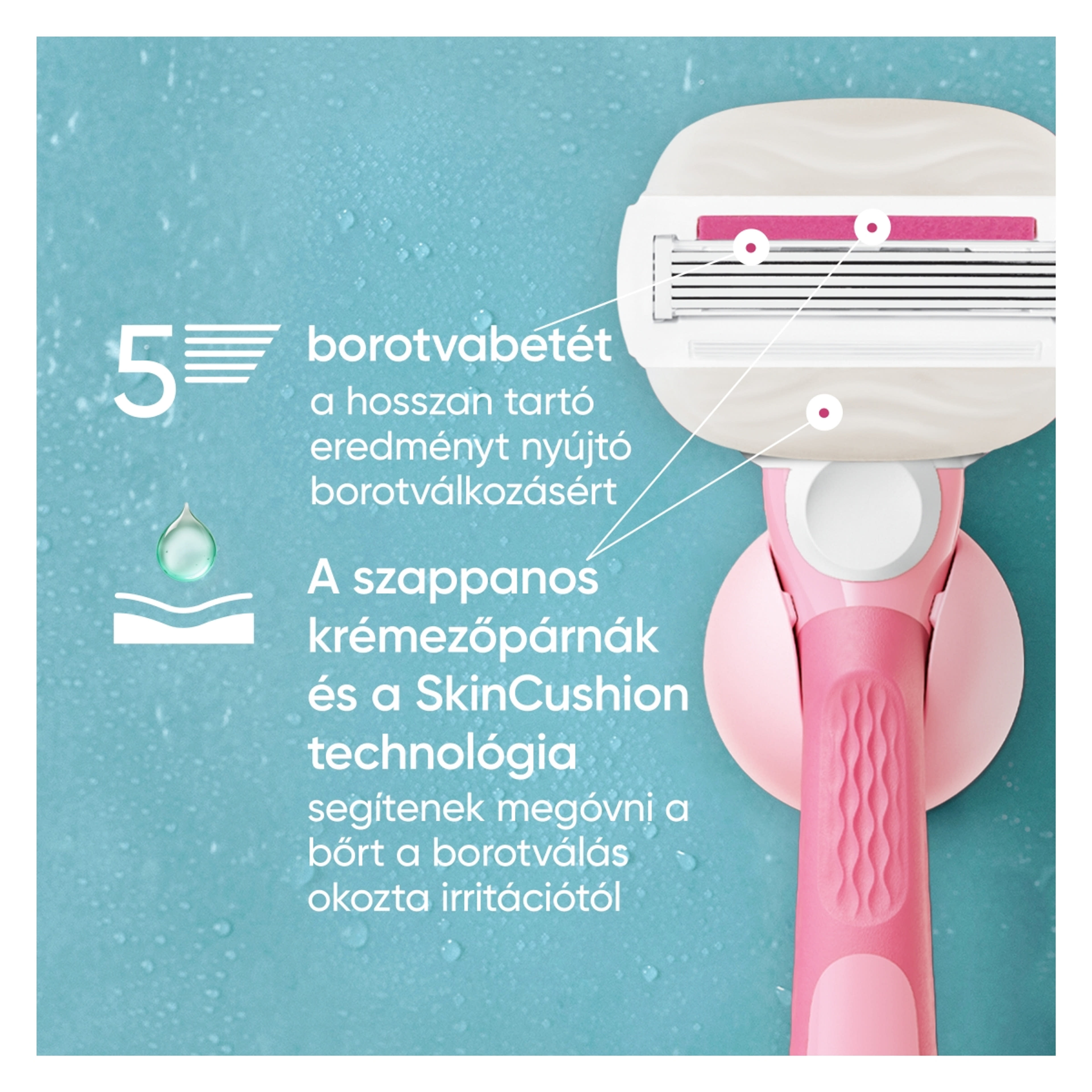 Gillette Venus ComfortGlide Miami Sugarberry női borotvabetét - 3 db-5
