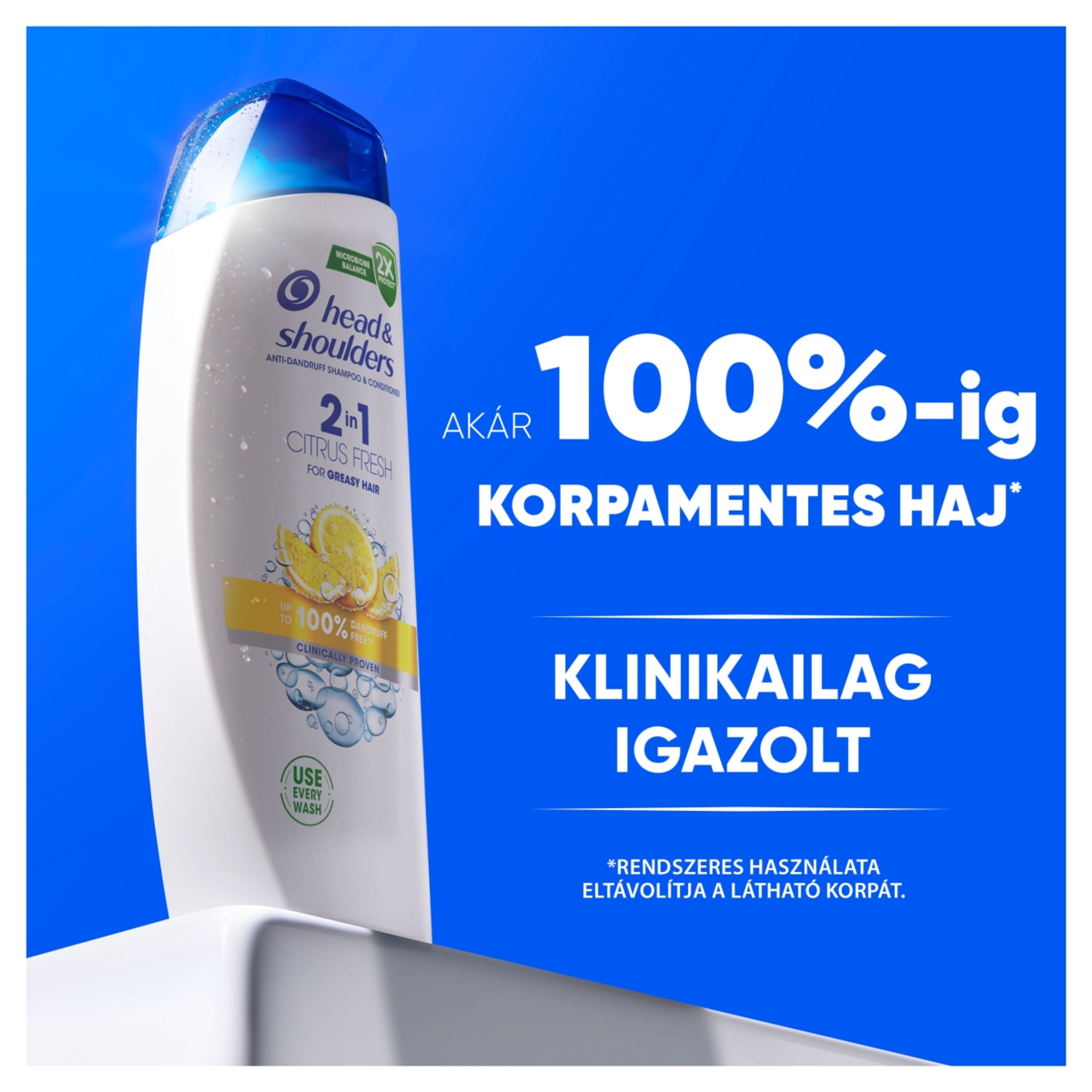Head & Shoulders Citrus Fresh 2 az 1-ben korpásodás elleni sampon zsíros hajra - 330 ml-3