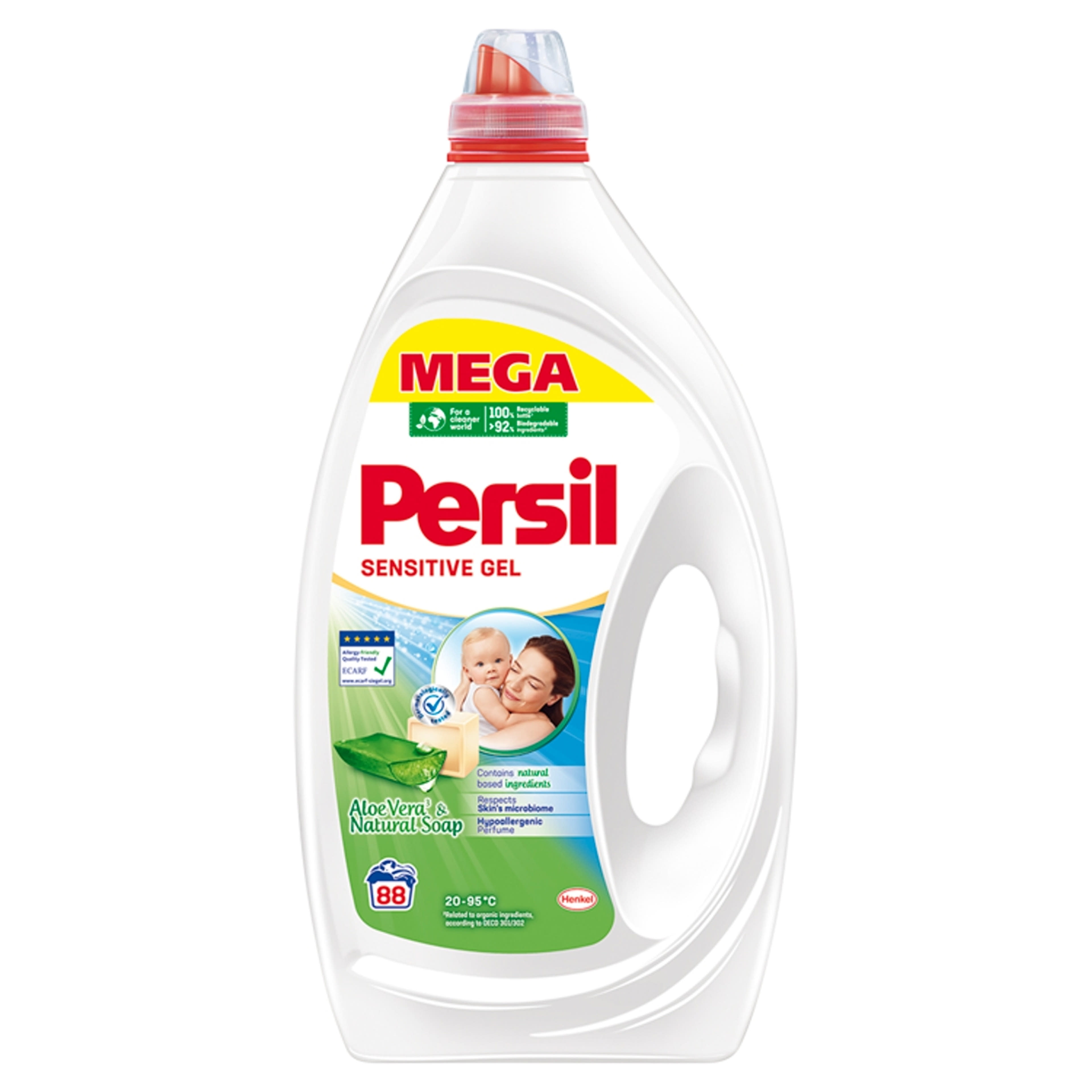 Persil Sensitive Gel folyékony mosószer 88 mosás - 3960 ml-1