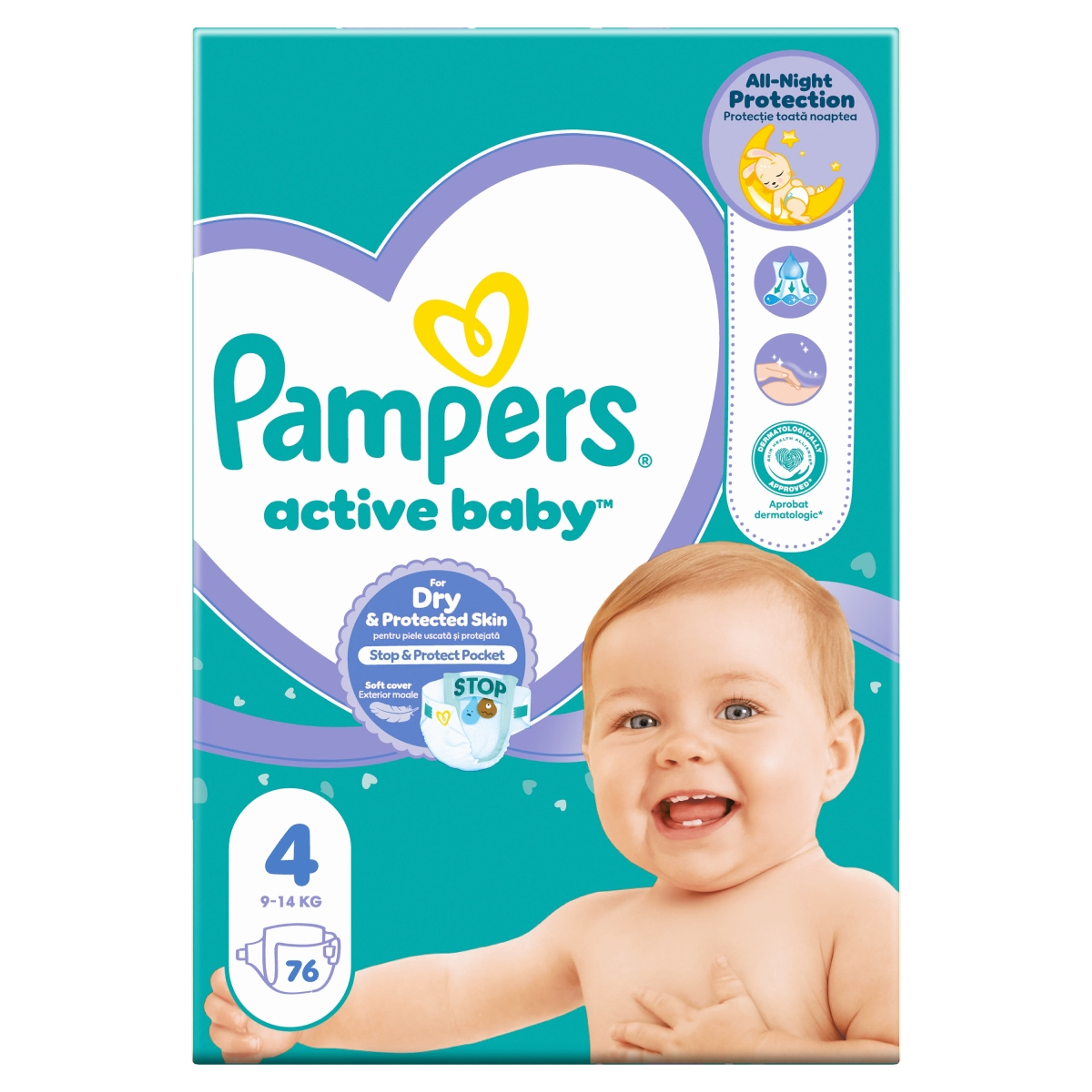 Pampers Active Baby Giant Pack Pelenka 4 - 76 db-3