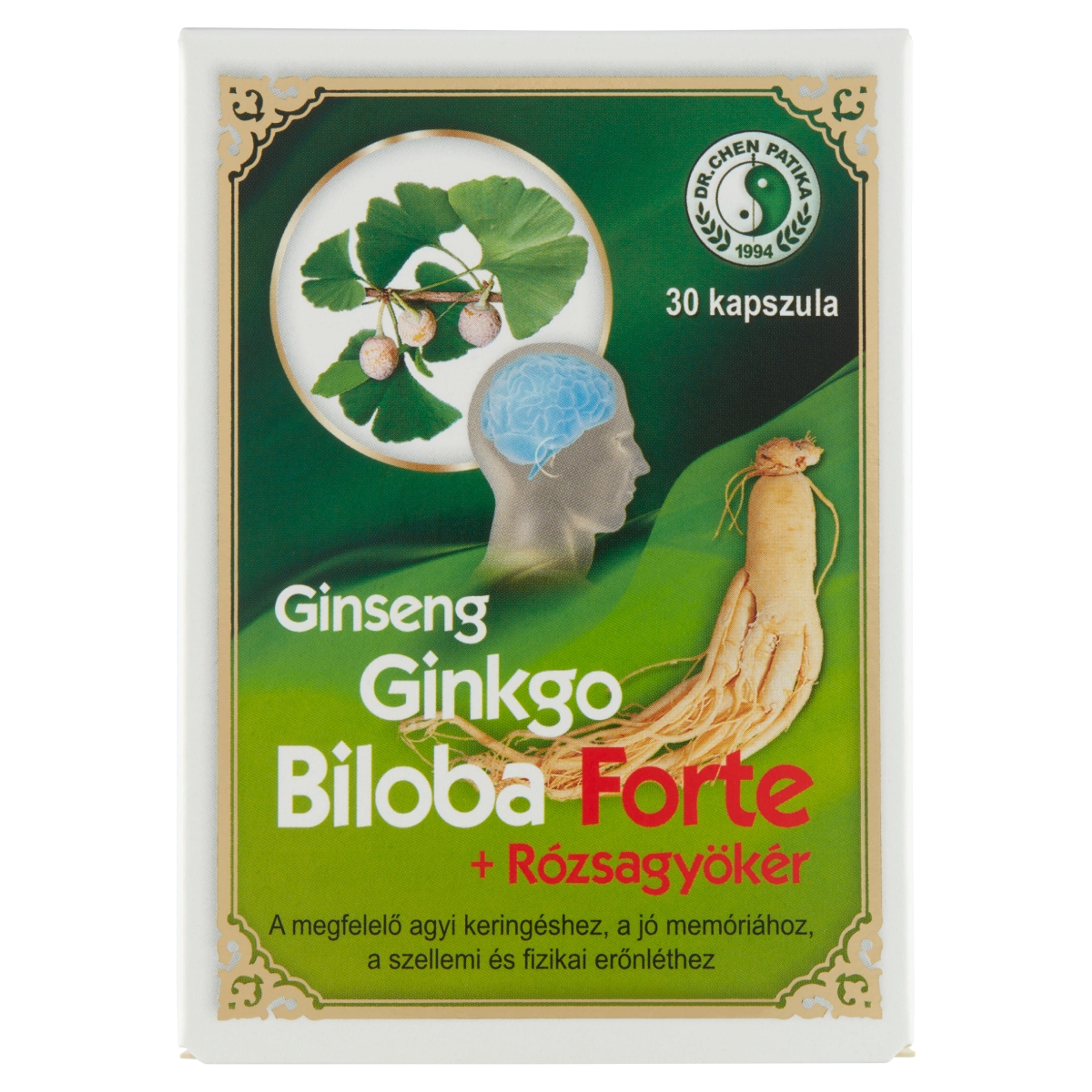 Dr.Chen Patika Ginseng, Ginkgo Biloba Forte Kapszula - 30 db