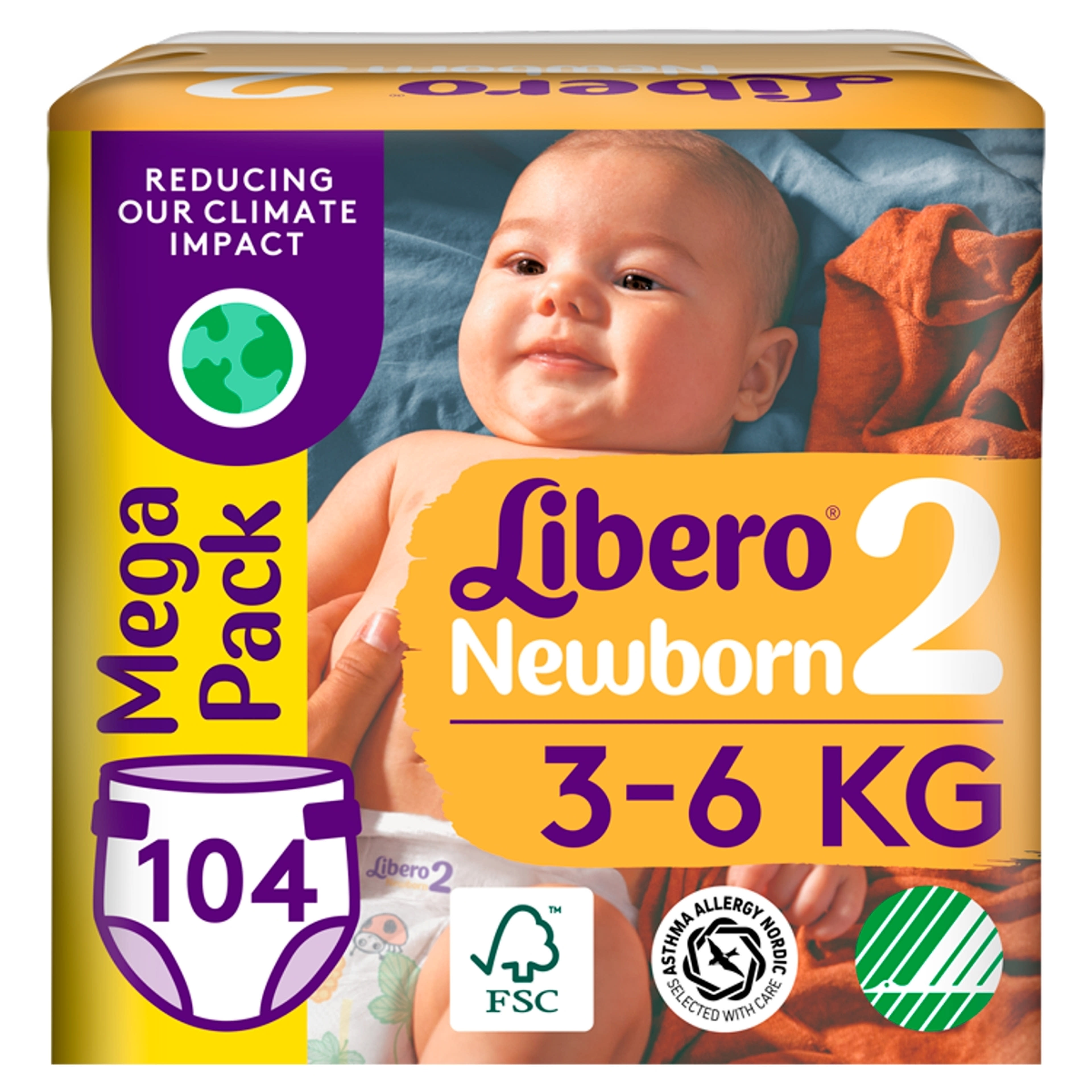 Libero Newborn pelenkanadrág 2-es 3-6 kg - 104 db-3