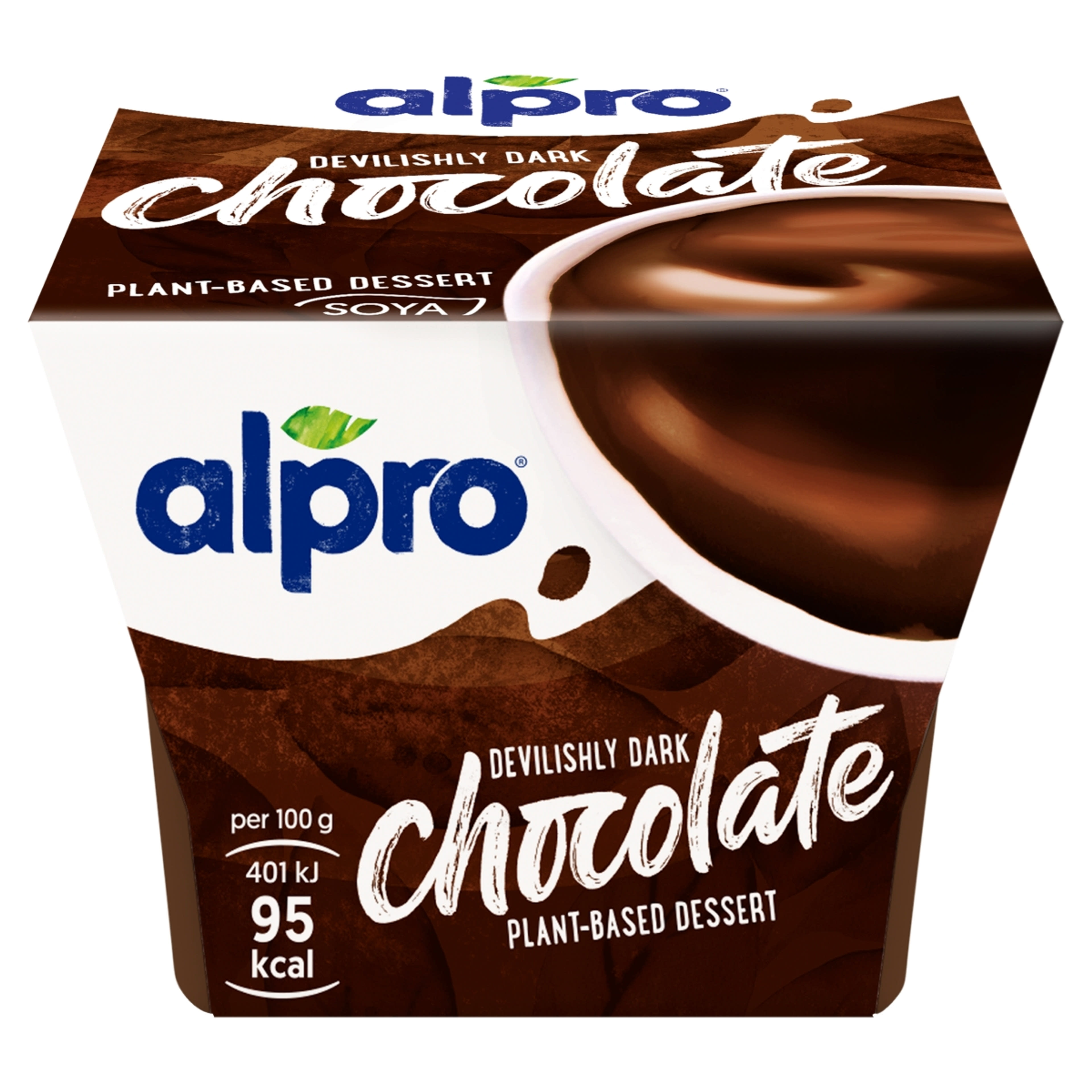 Alpro csokoládés szójadesszert vitaminokkal és kalciummal -  125 g