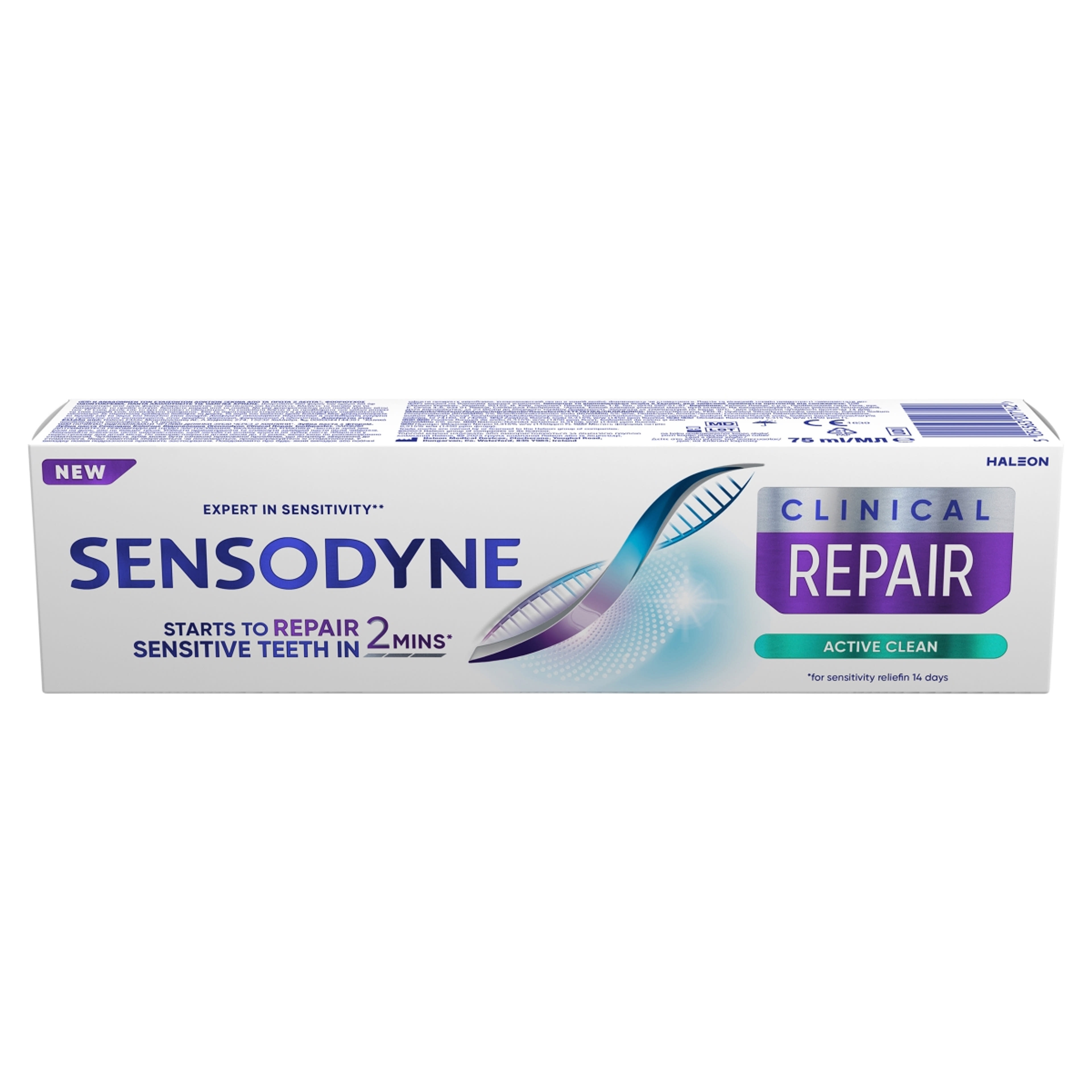Sensodyne Clinical Repair Active Clean fluoridos fogkrém - 75 ml