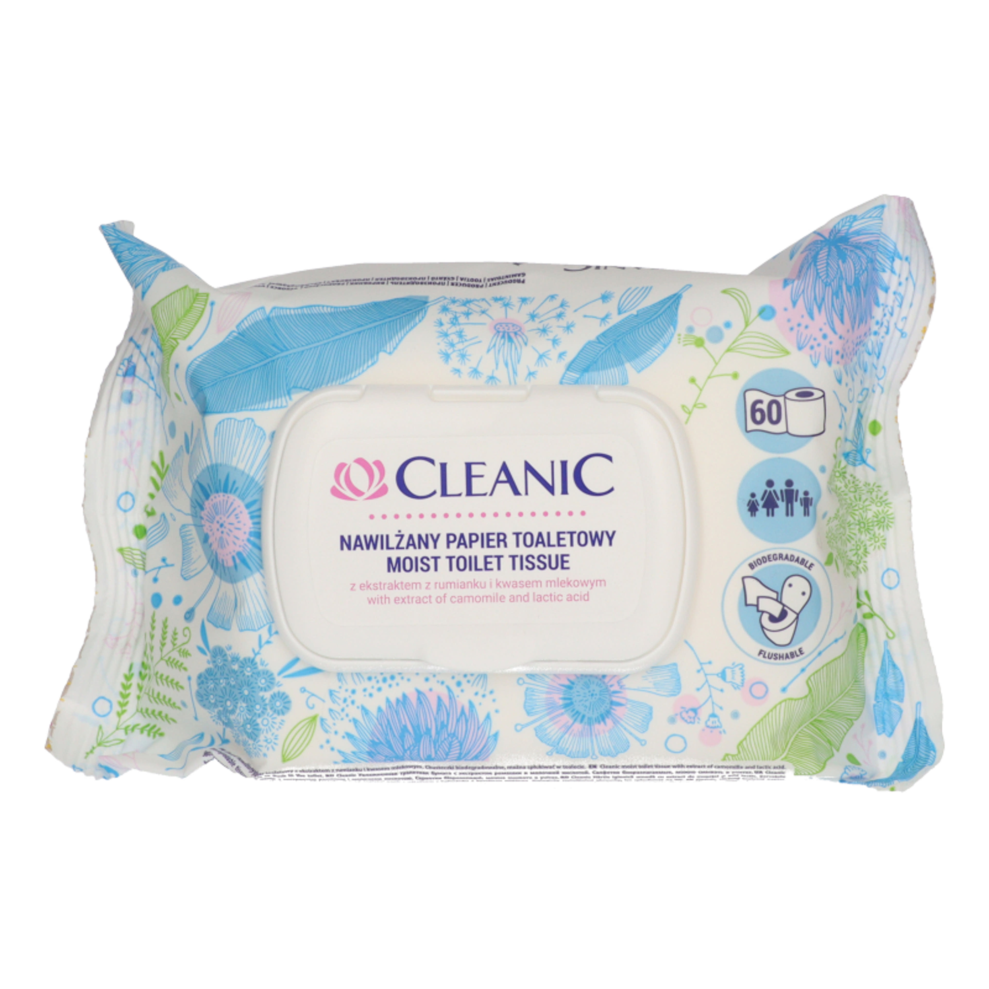 Cleanic Kamille nedves tolaettpapír - 60 db-1