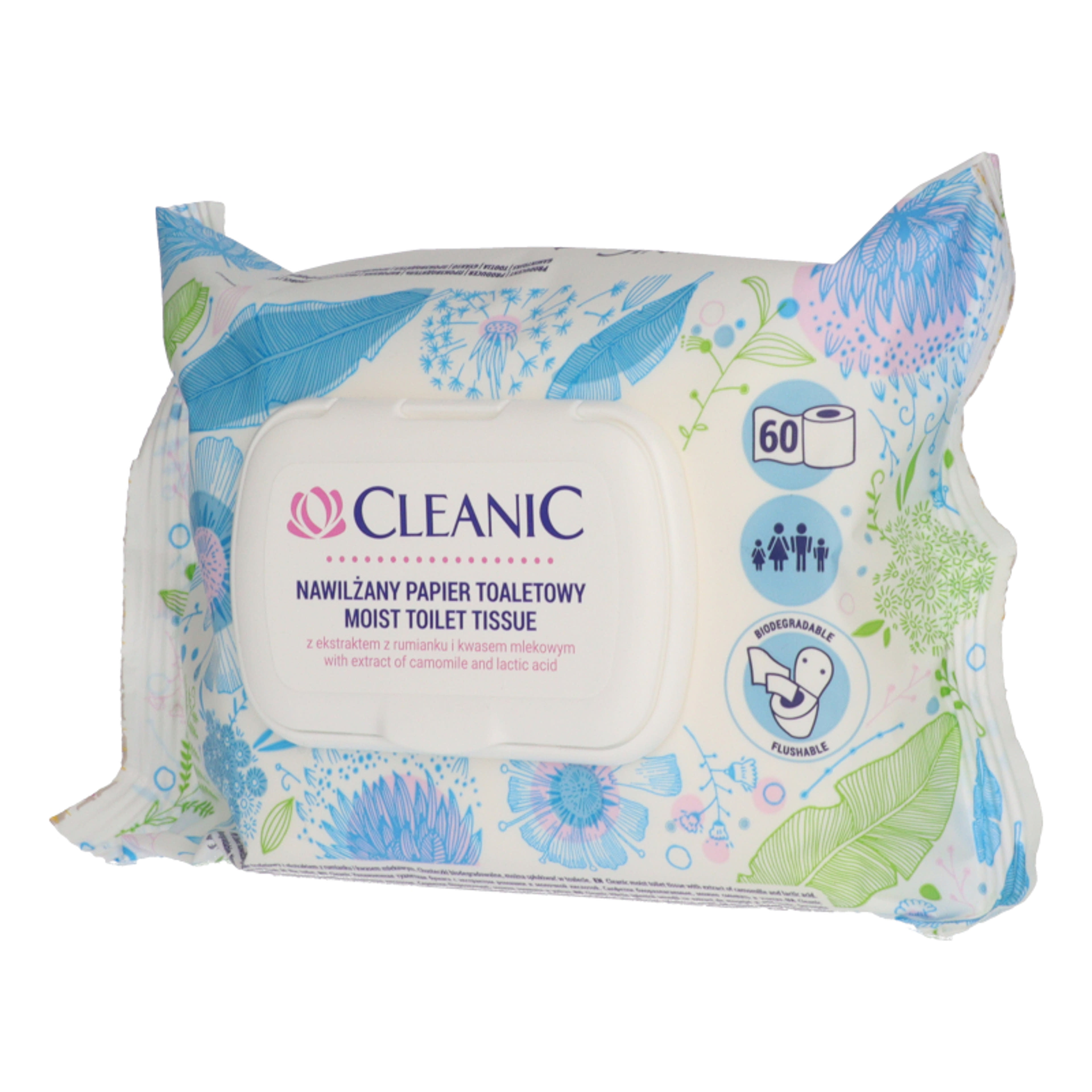 Cleanic Kamille nedves tolaettpapír - 60 db-2