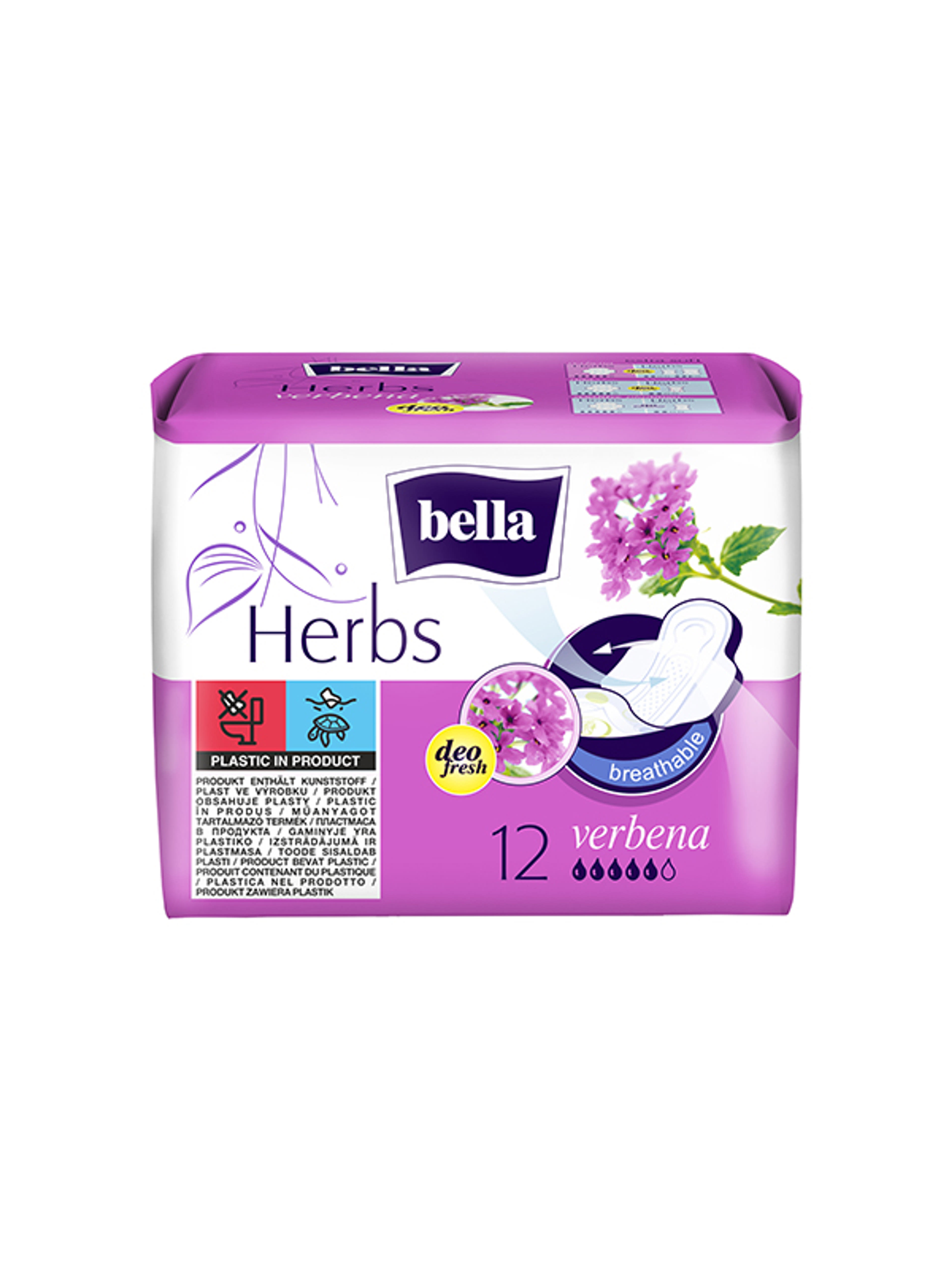 Bella Herbs Verbéna egészségügyi betét - 12 db