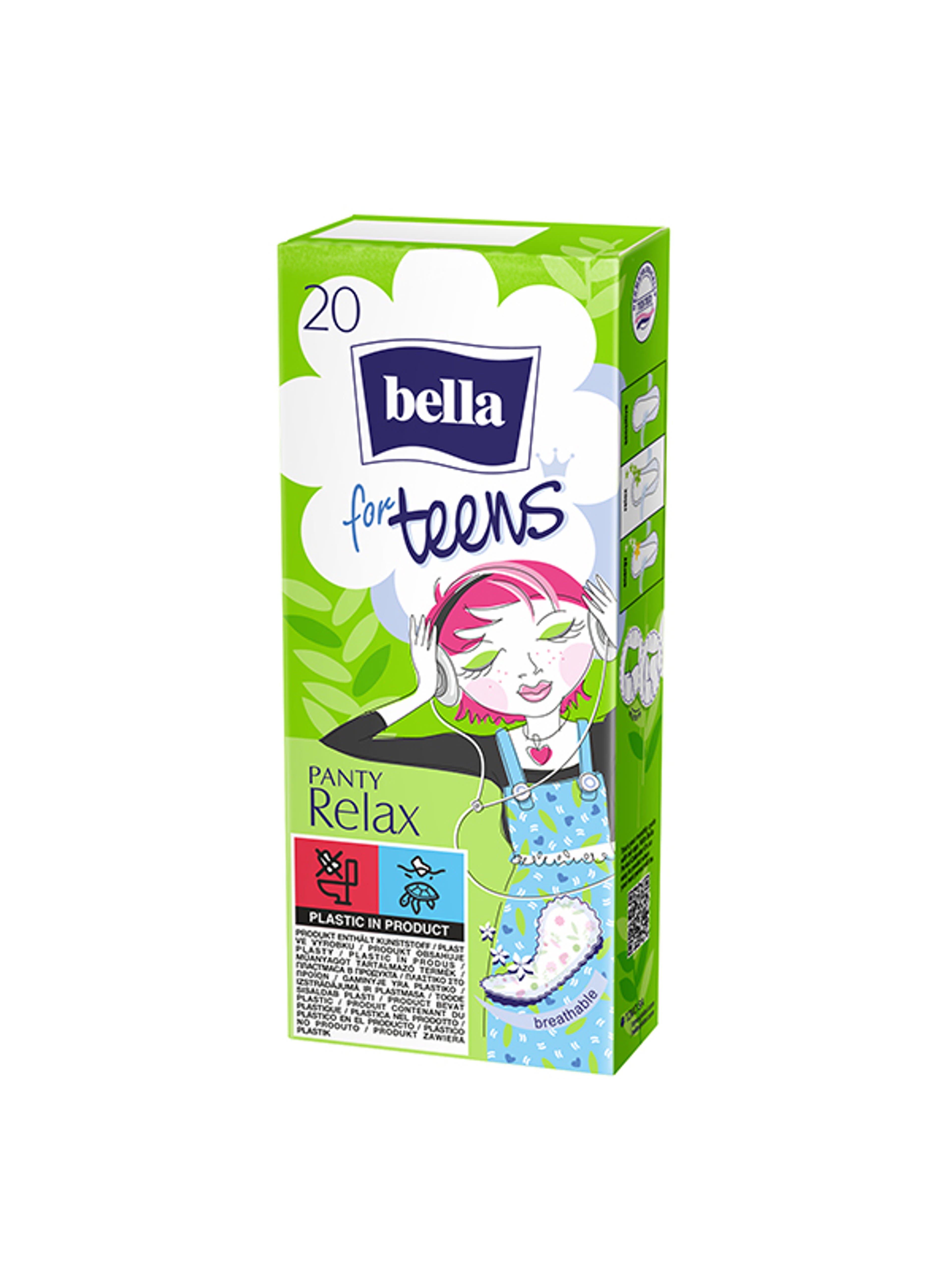 Bella for Teens Relax illatosított tisztasági betét - 20 db