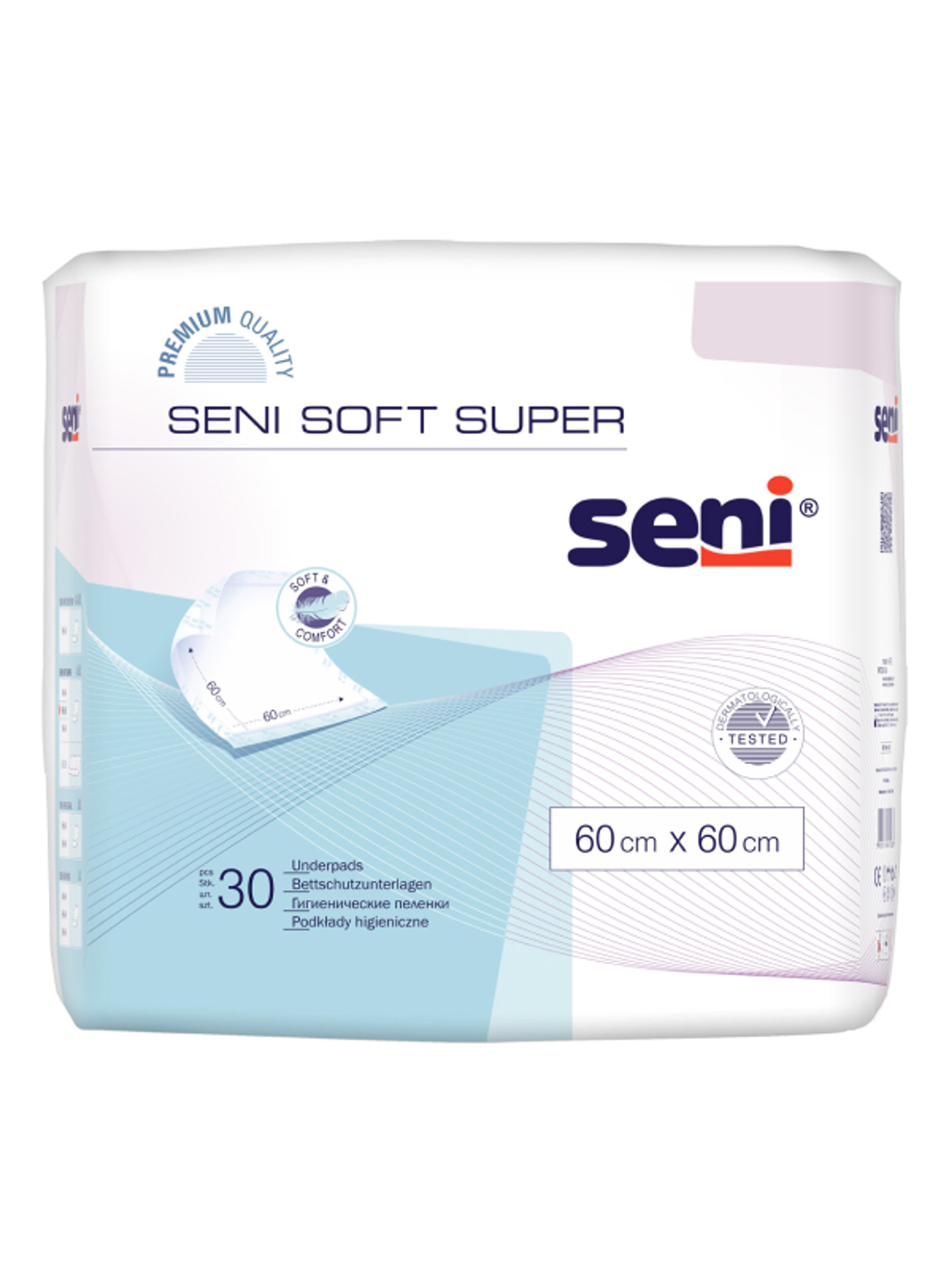 Seni soft super betegalátét 60 x 60 cm - 30 db-1