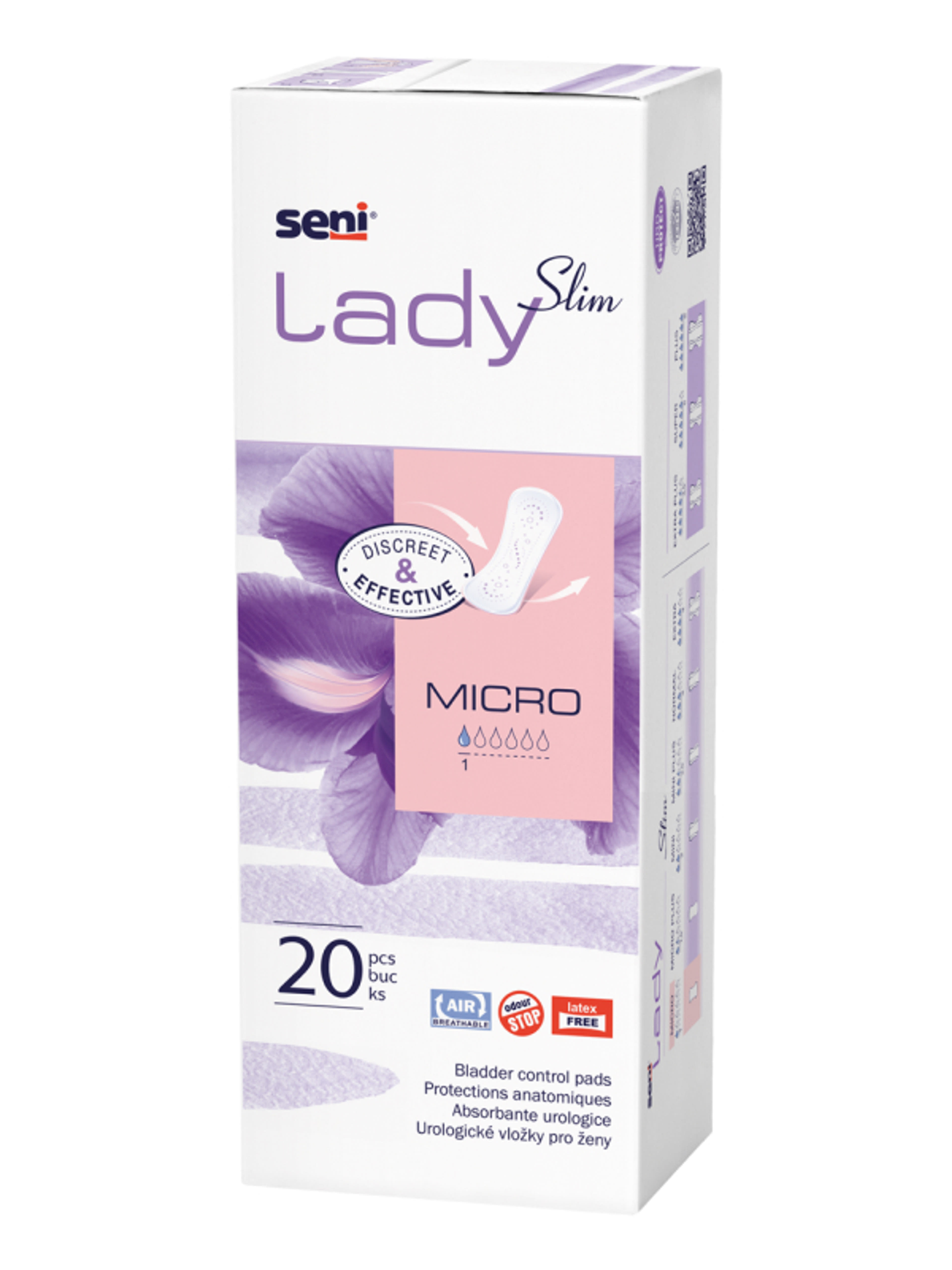Seni Lady Slim Micro inkontinencia betét - 20 db