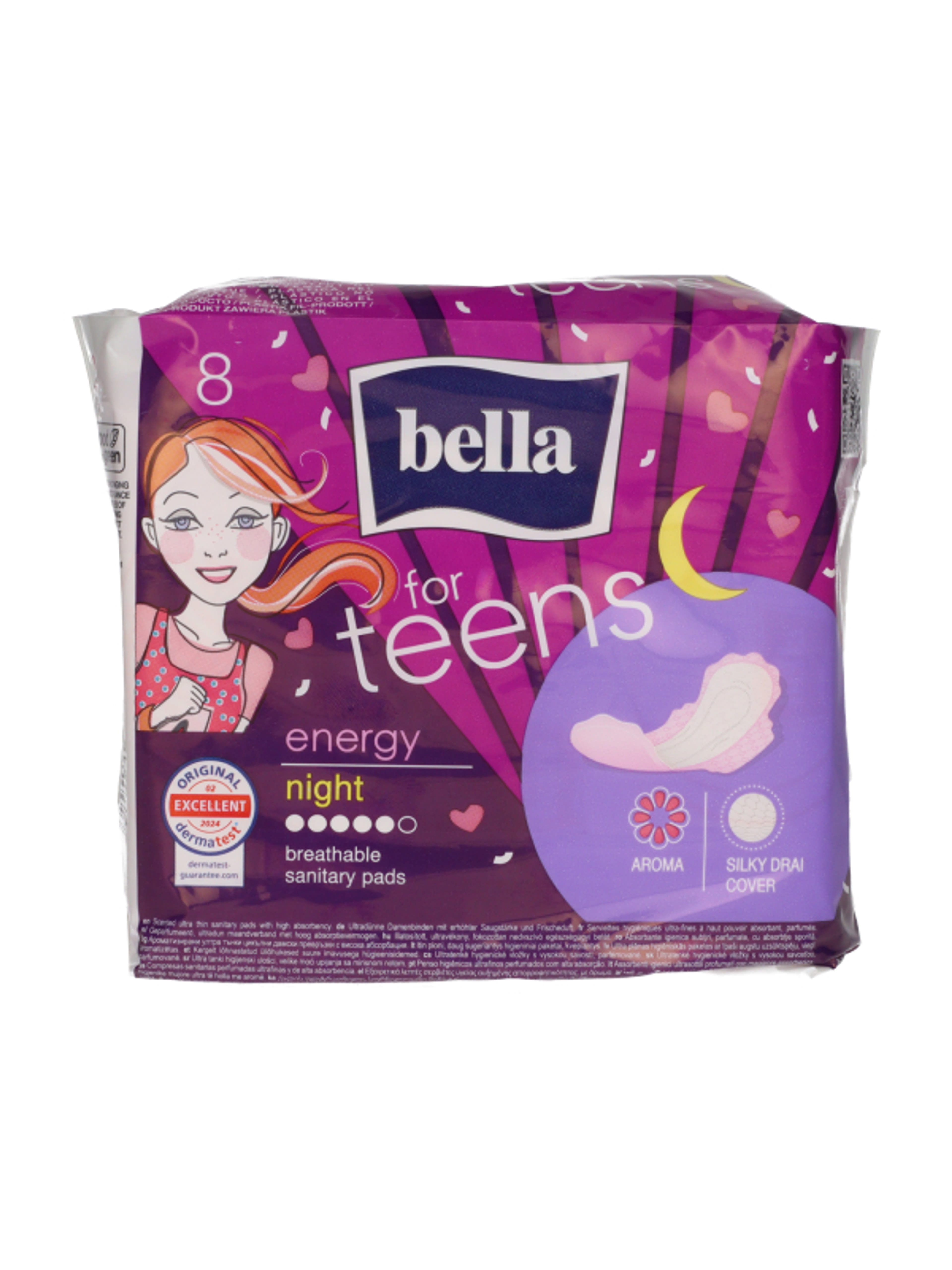 Bella for Teens Night Energy egészségügyi betét - 8 db-2