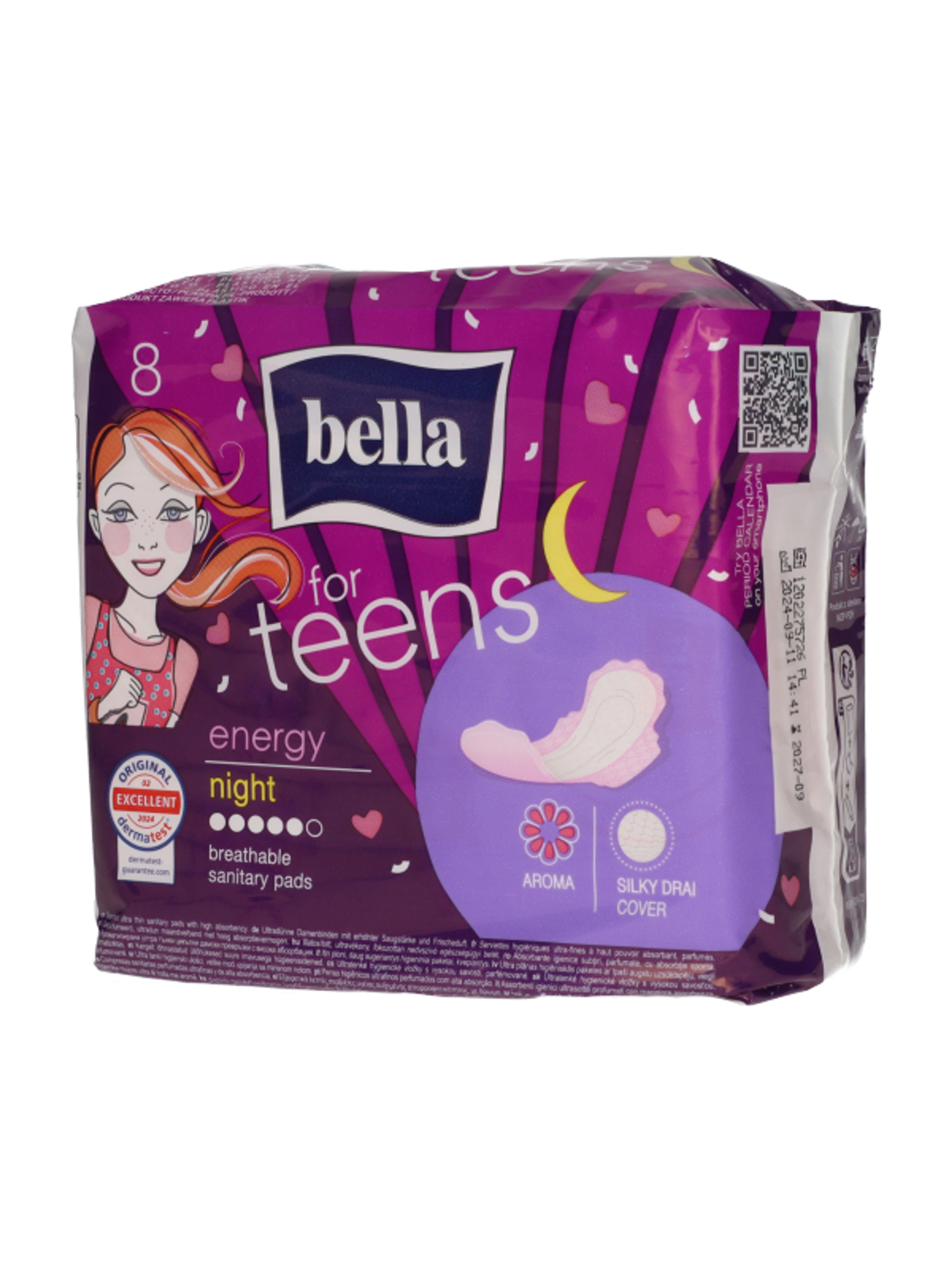 Bella for Teens Night Energy egészségügyi betét - 8 db-3
