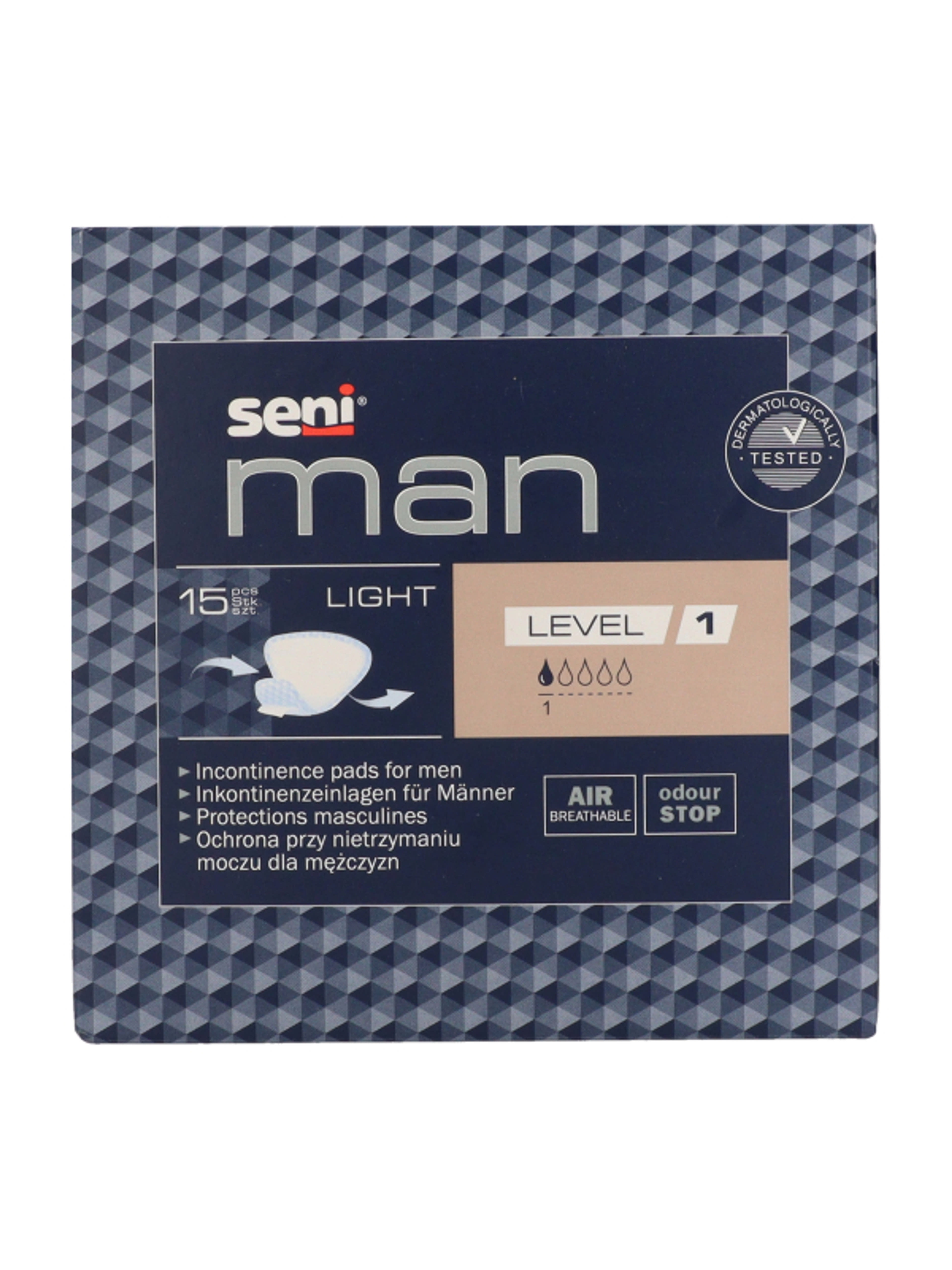 Seni Man Light Level 1 férfi inkontinencia betét - 15 db-2