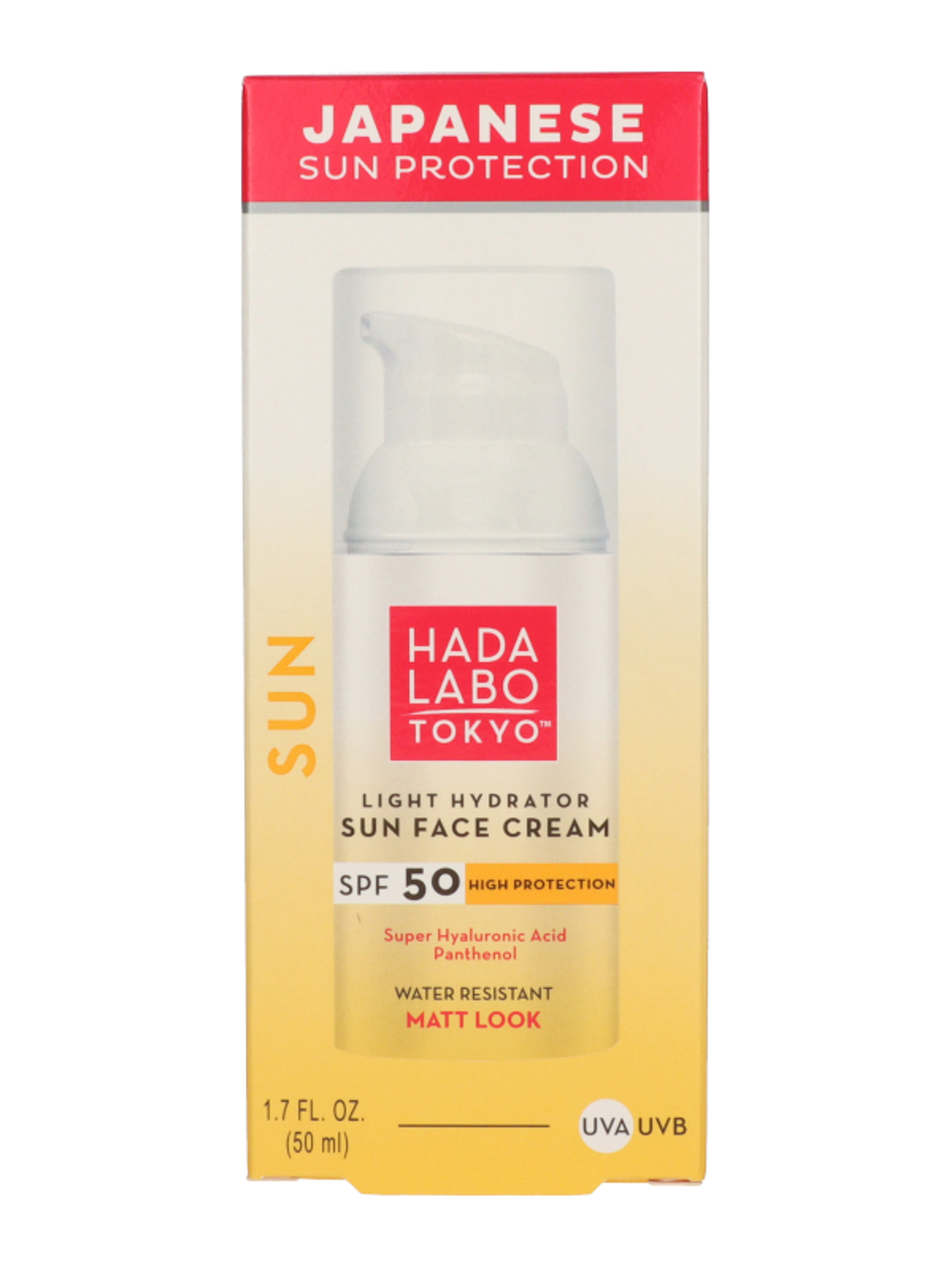 Hada Labo Tokyo Light Hydrator fényvédő arckrém SPF50 - 50 ml