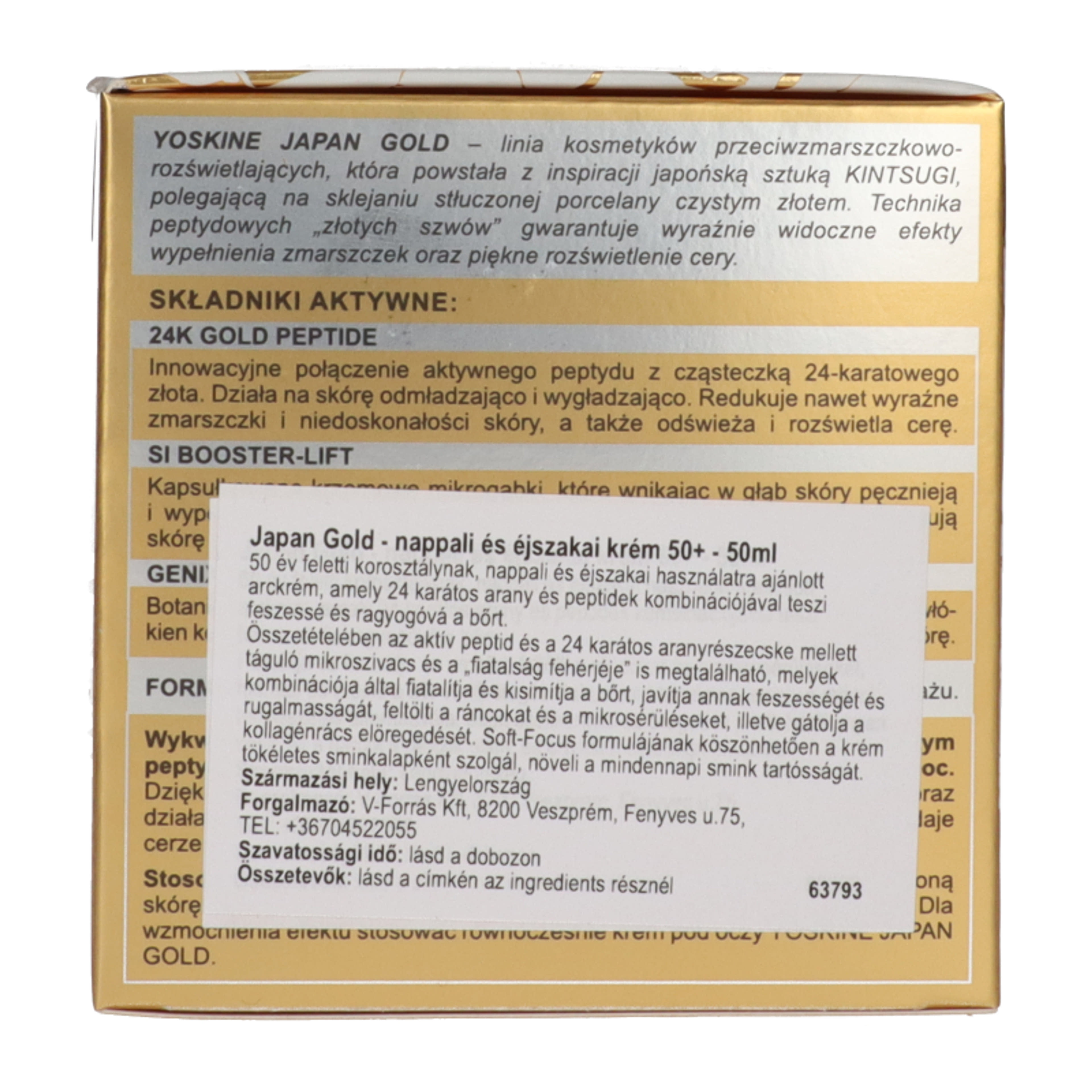 Yorskine Japan Gold 50+ nappali és éjszakai krém - 50 ml-3