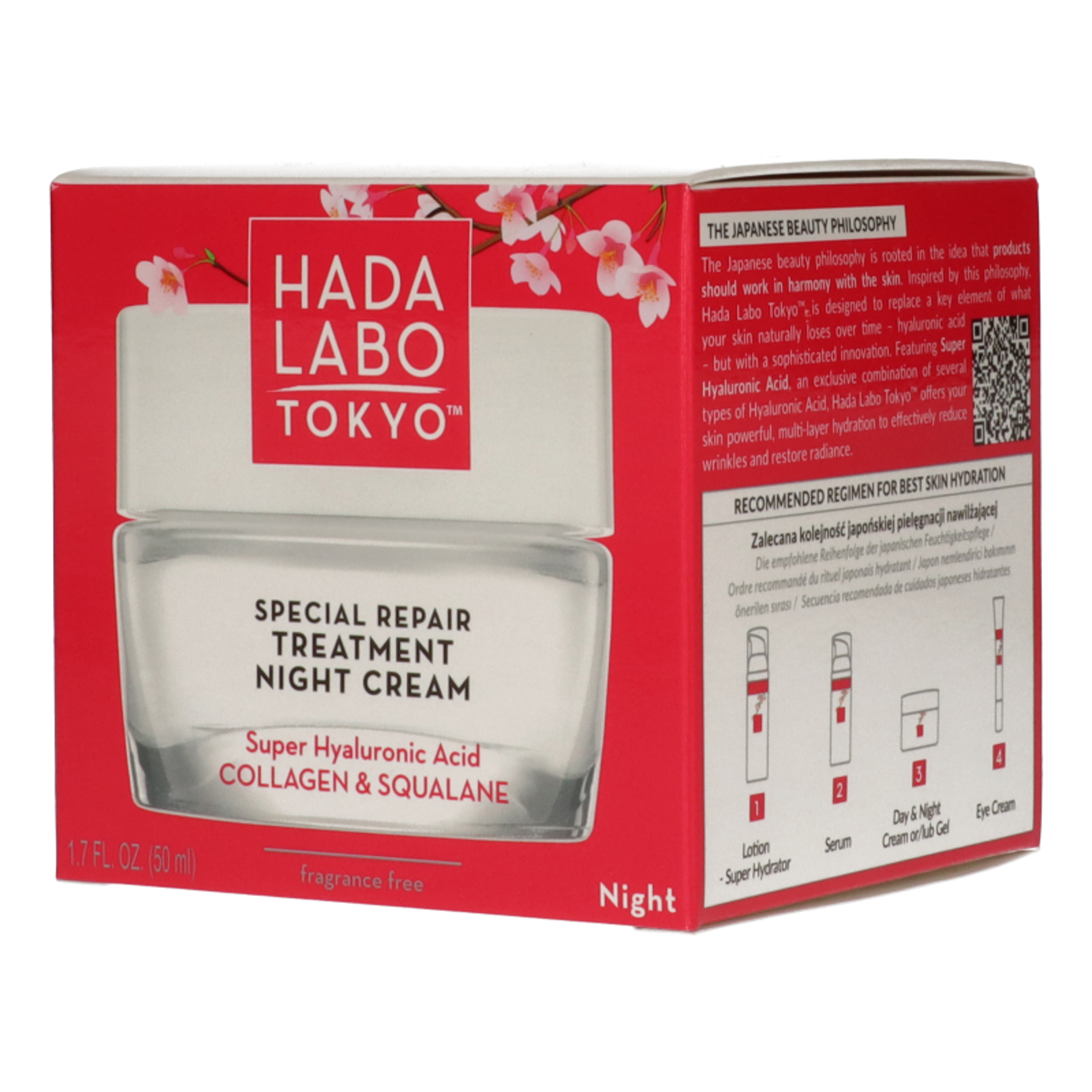 Hada Labo mélyen feltöltő éjszakai krém - 50 ml-3