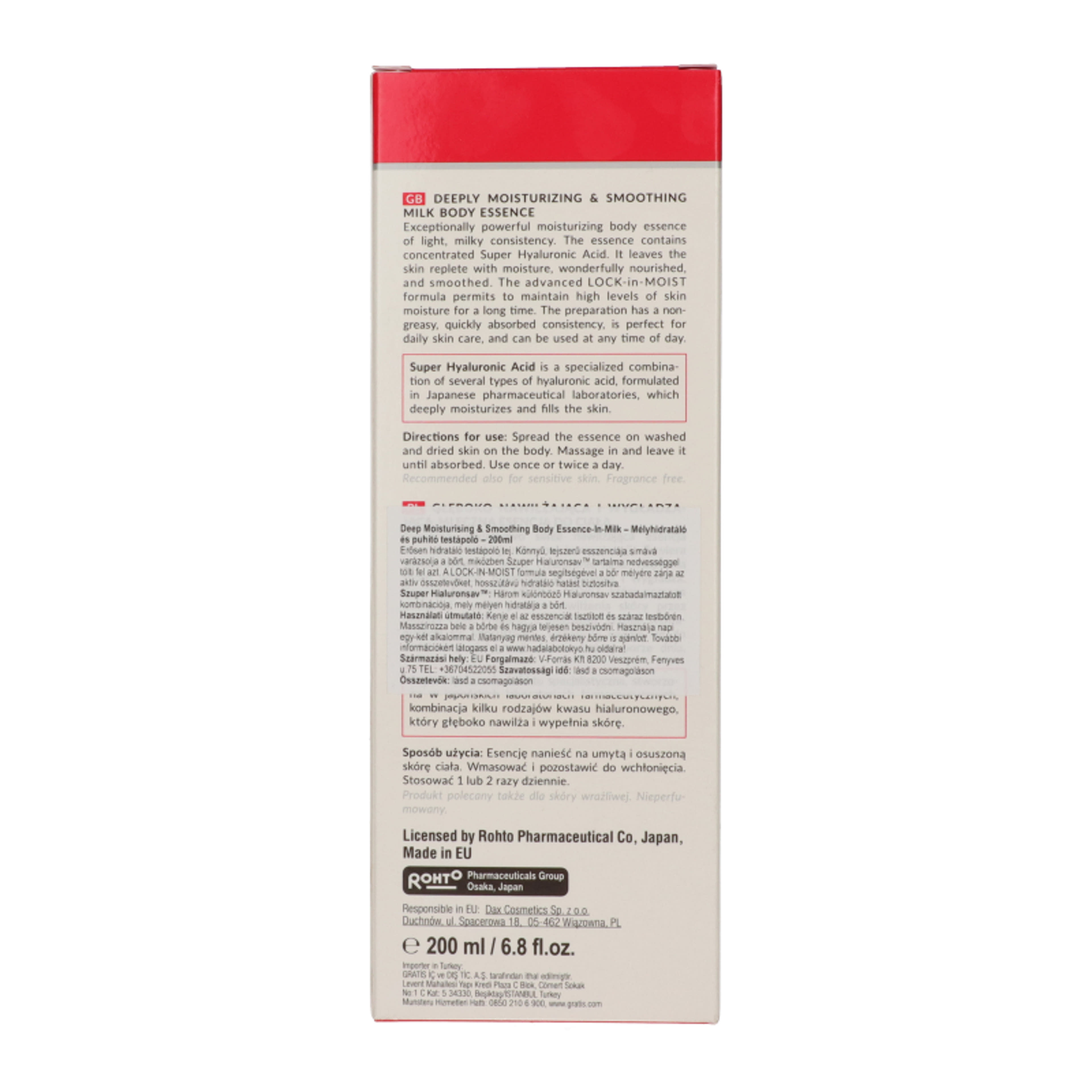 Hada Labo Tokyo mélyhidratáló és puhító testápoló - 200 ml-4