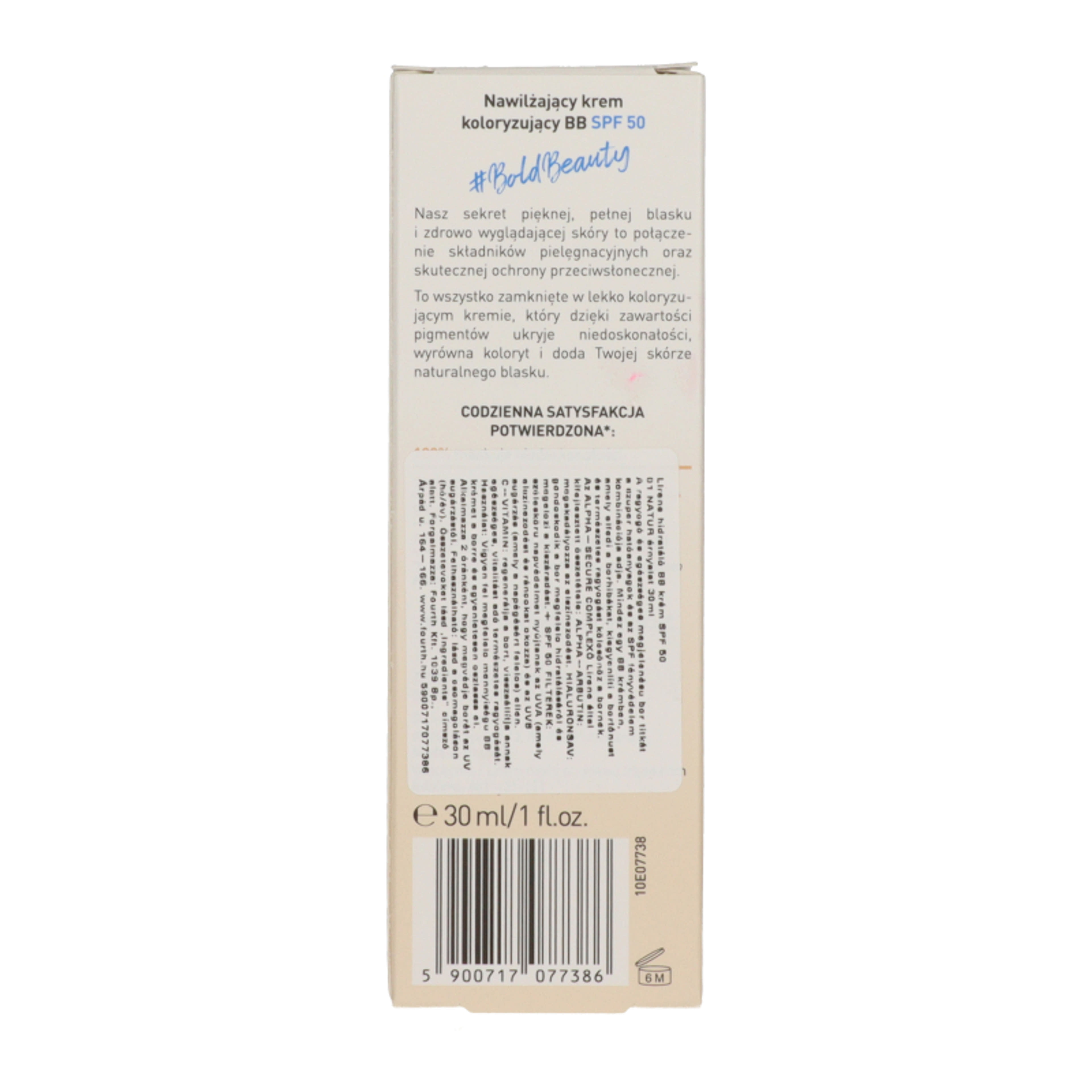 Lirene hidratáló BB krém SPF50 /Natural - 30 ml-3