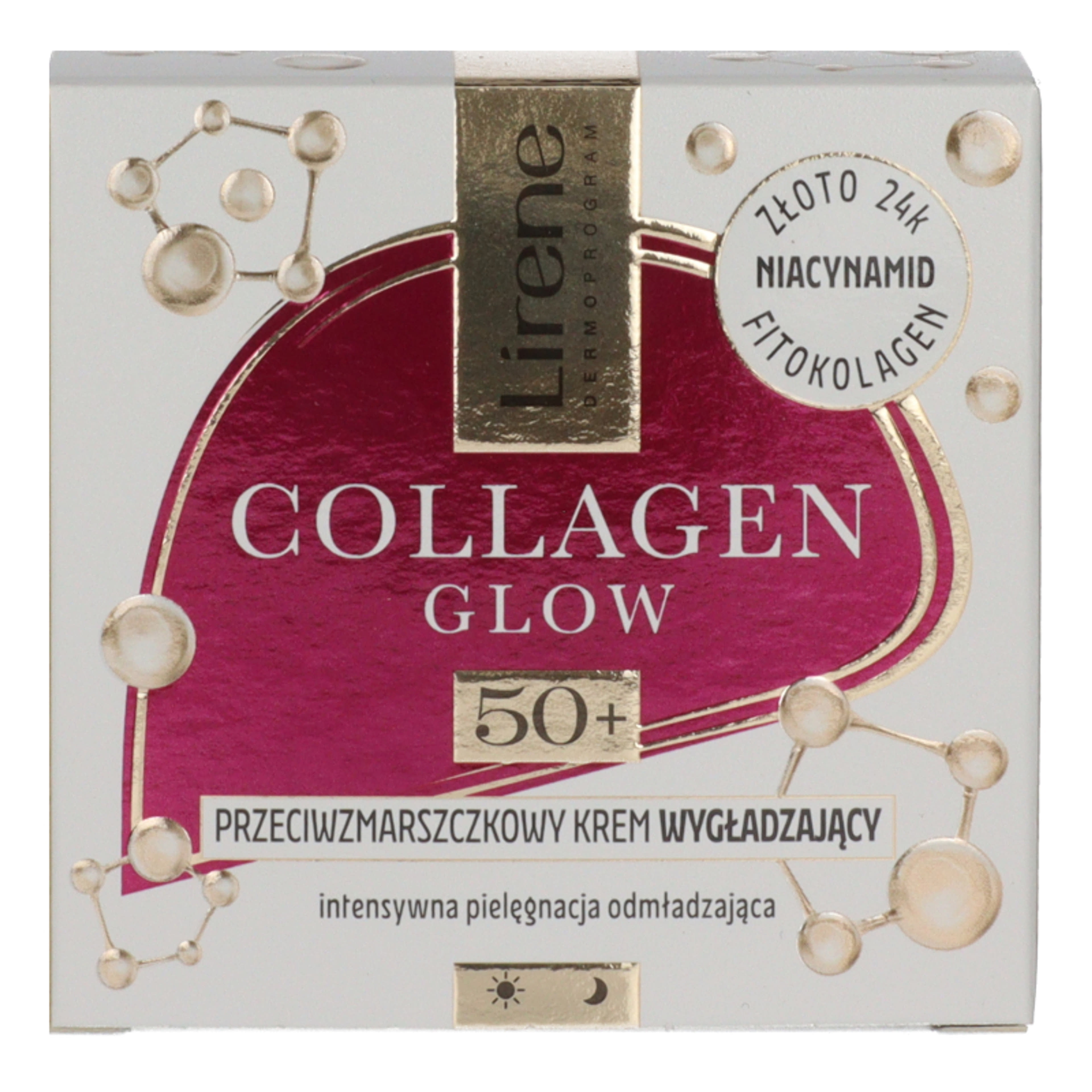 Lirene Collagen Glow ránctalanító arckrém 50+ - 50 ml