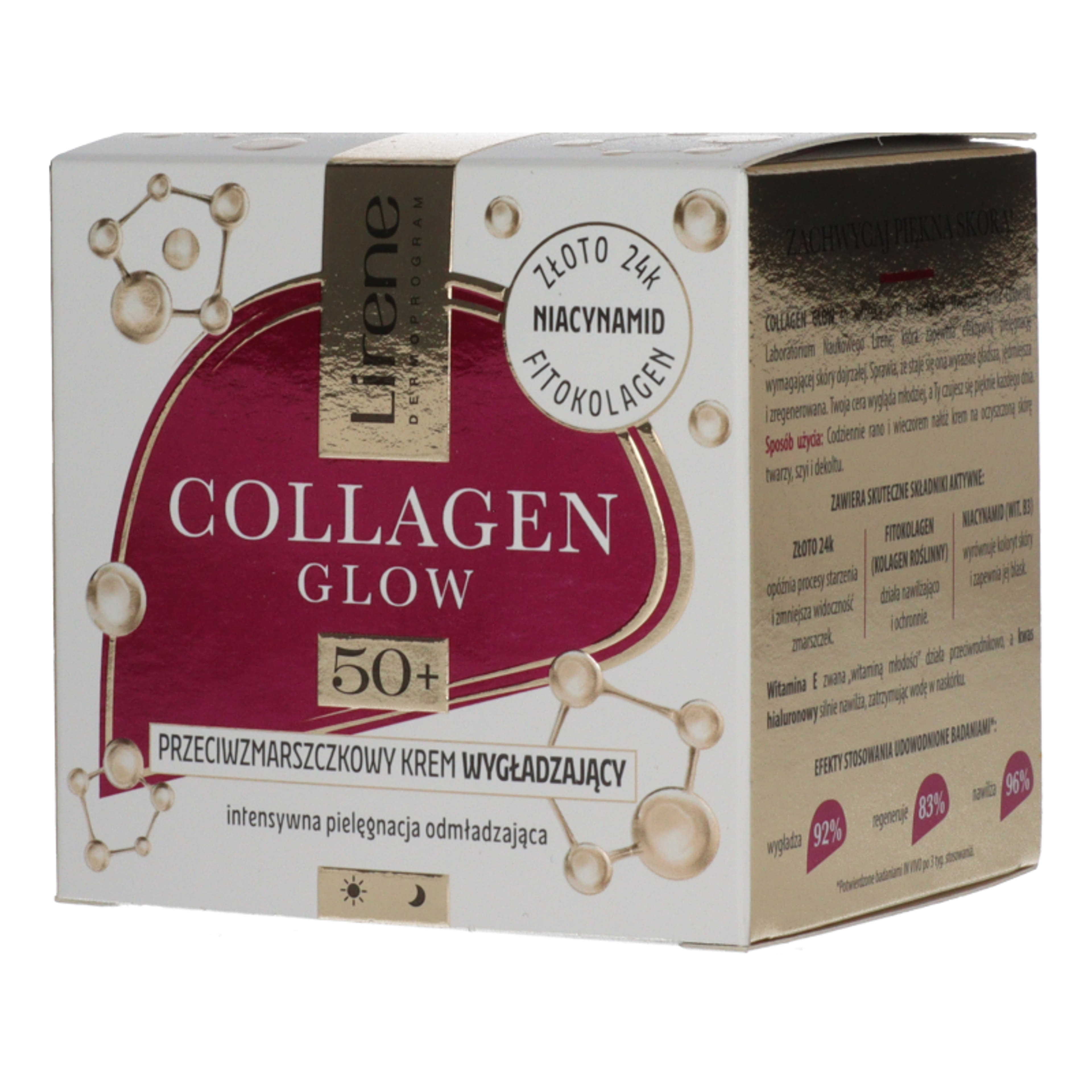 Lirene Collagen Glow ránctalanító arckrém 50+ - 50 ml-2