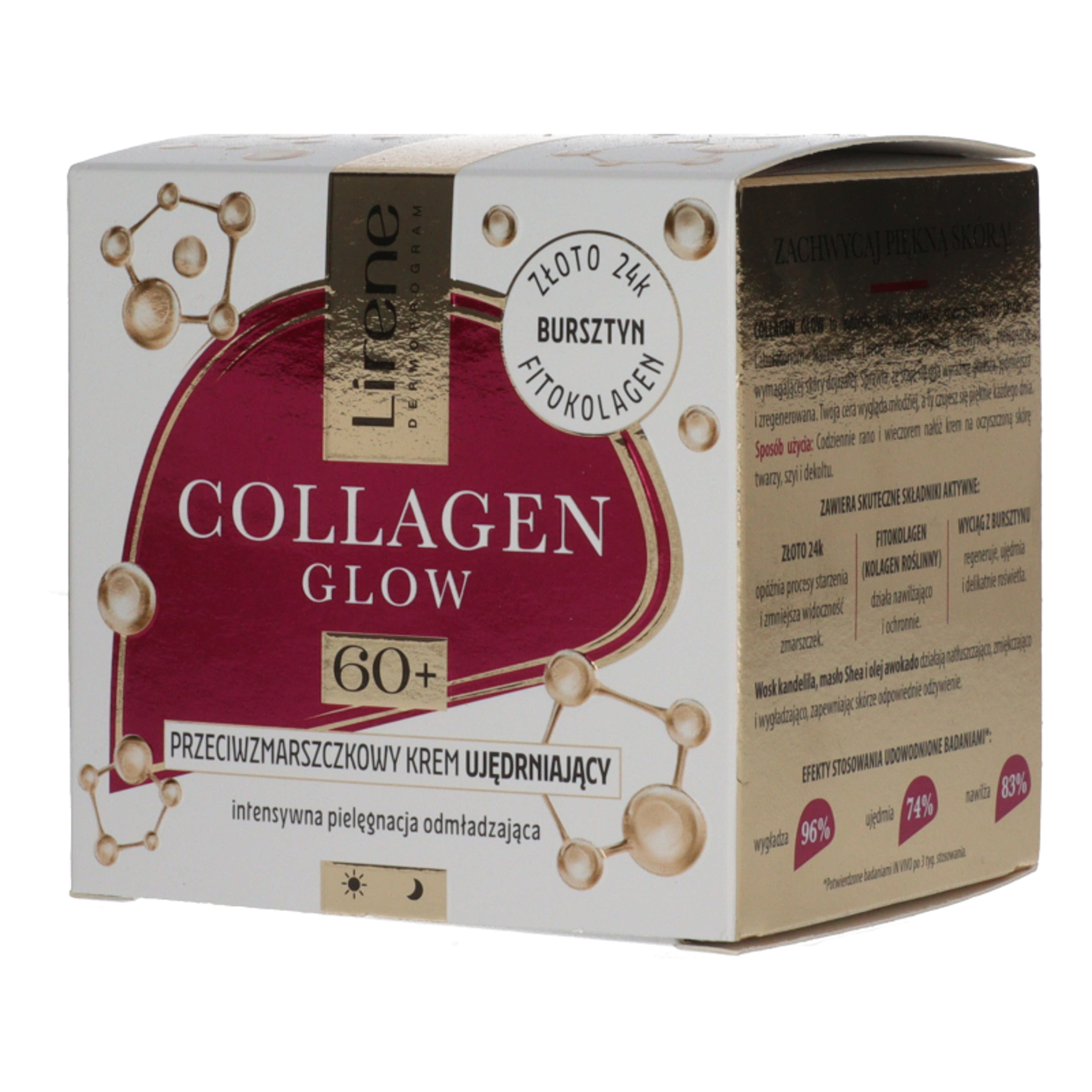 Lirene Collagen Glow feszesítő arckrém 60+ - 50 ml-2