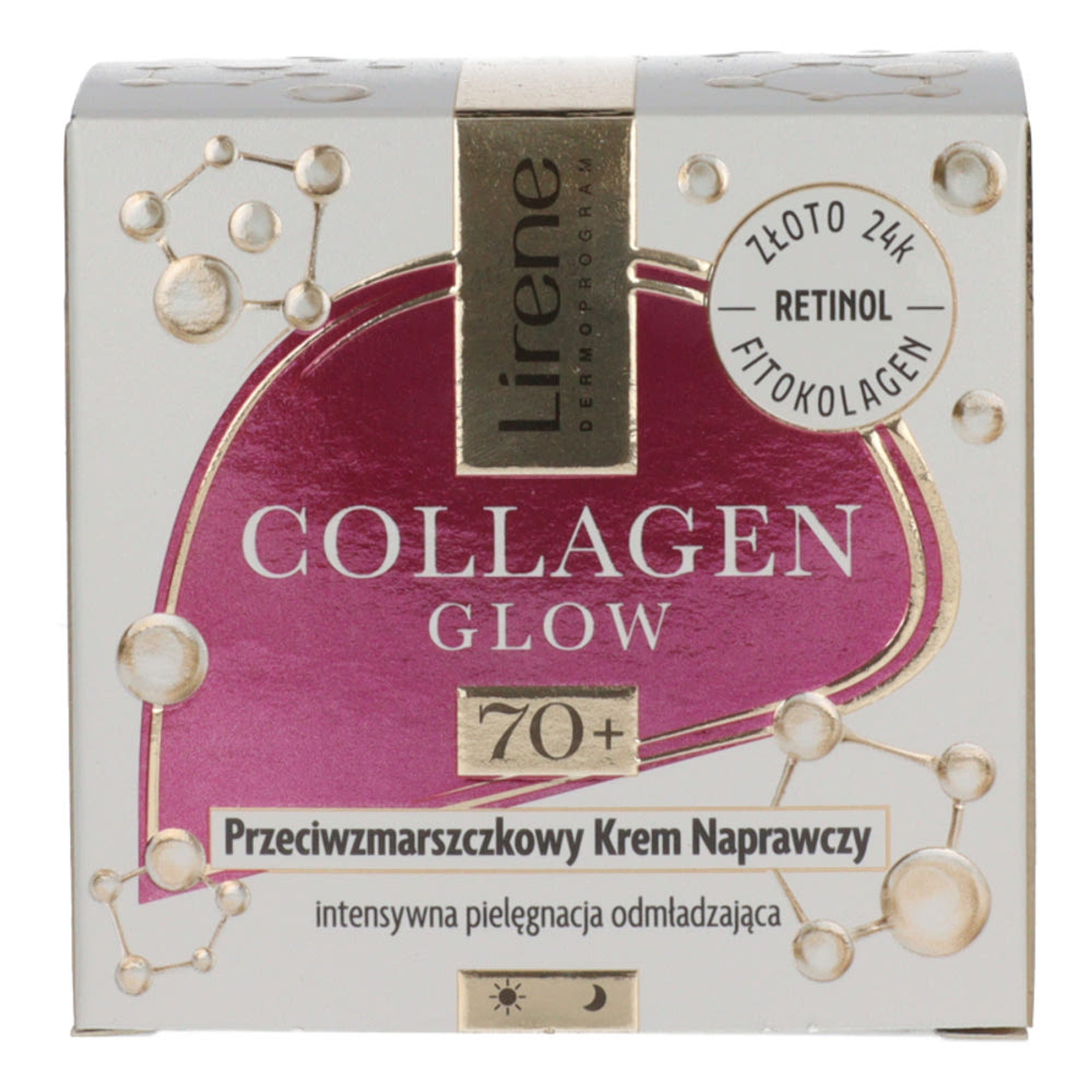 Lirene Collagen Glow ránctalanító arckrém 70+ - 50 ml