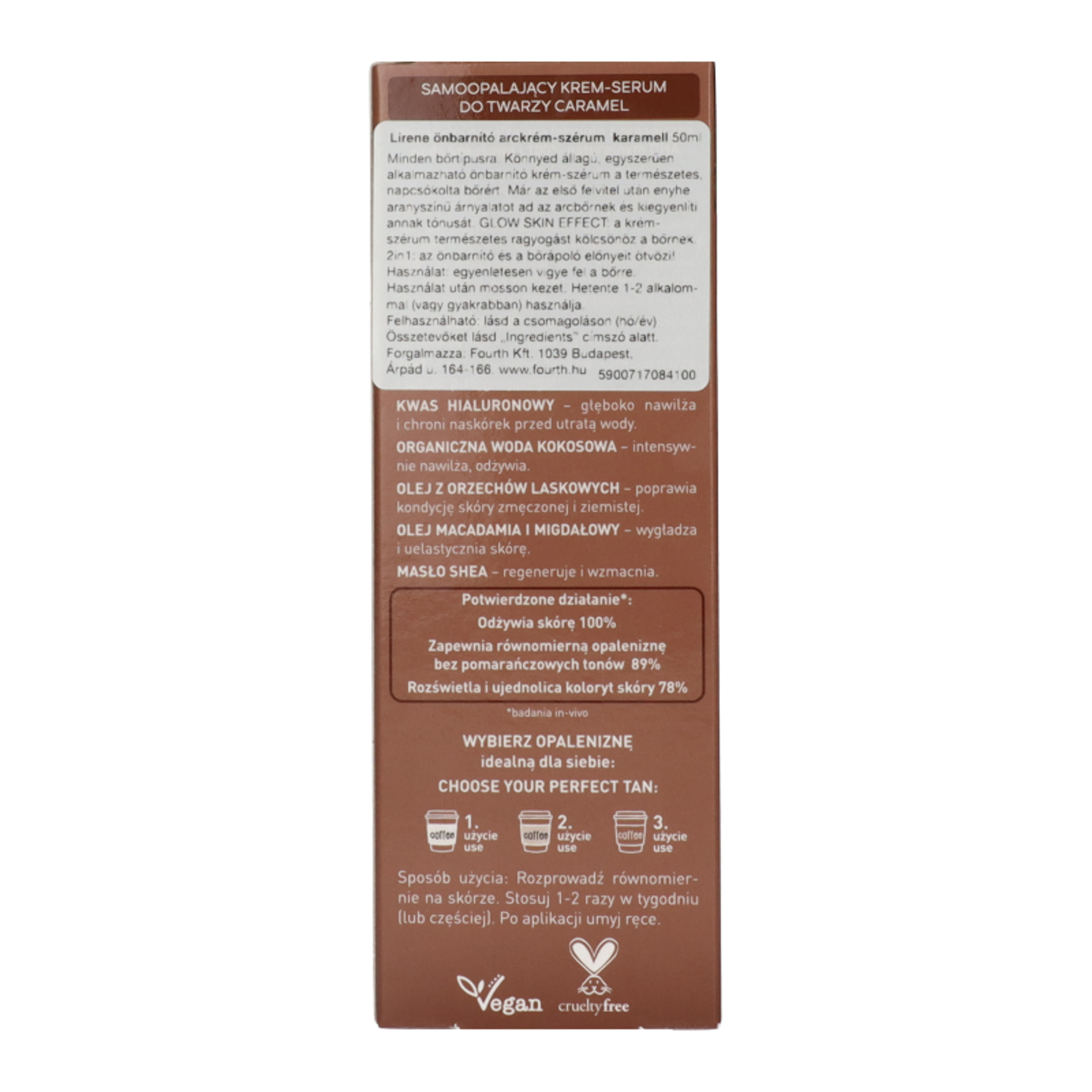Lirene Perfect Tan önbarnítő szérum /Caramel - 50 ml-3