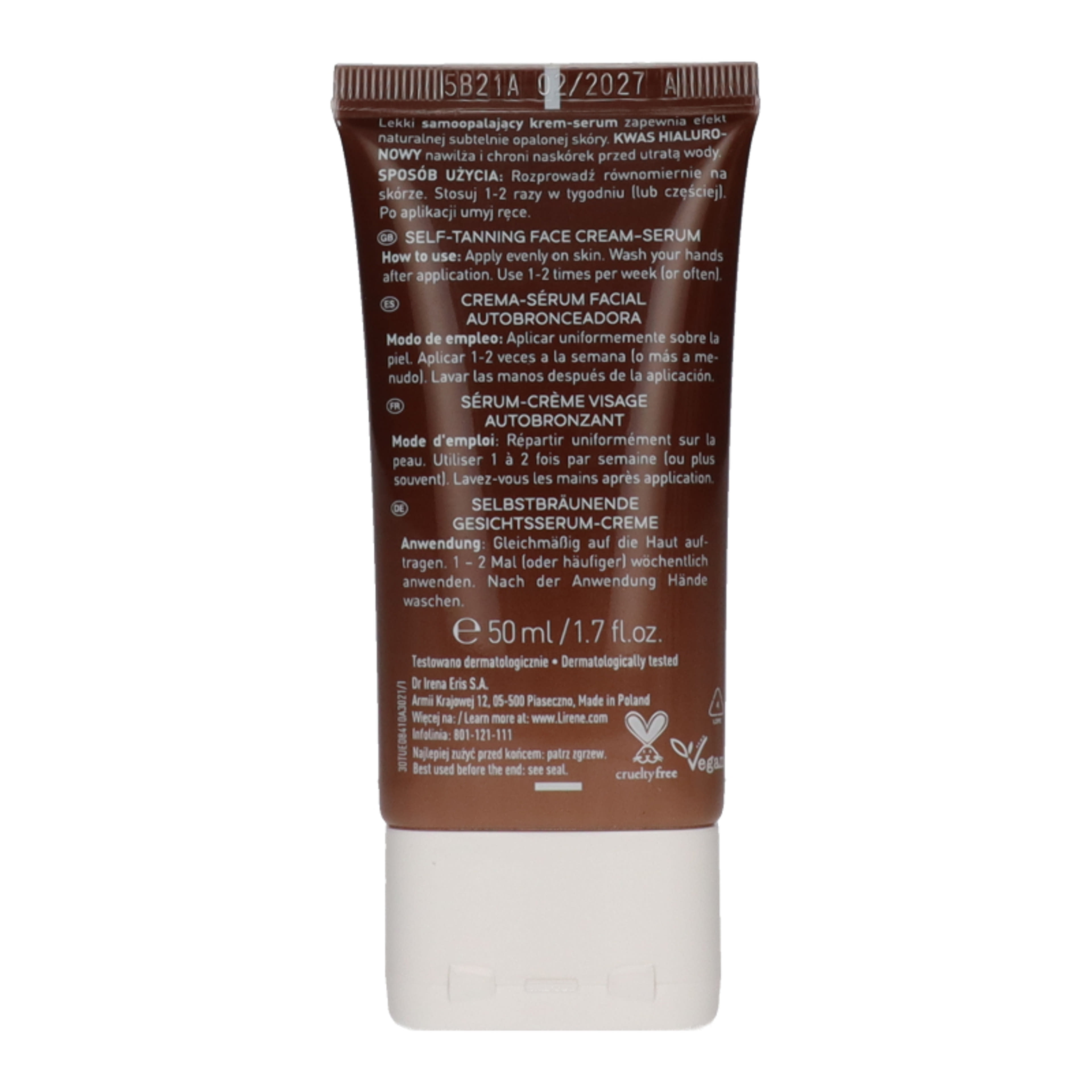 Lirene Perfect Tan önbarnítő szérum /Caramel - 50 ml-5