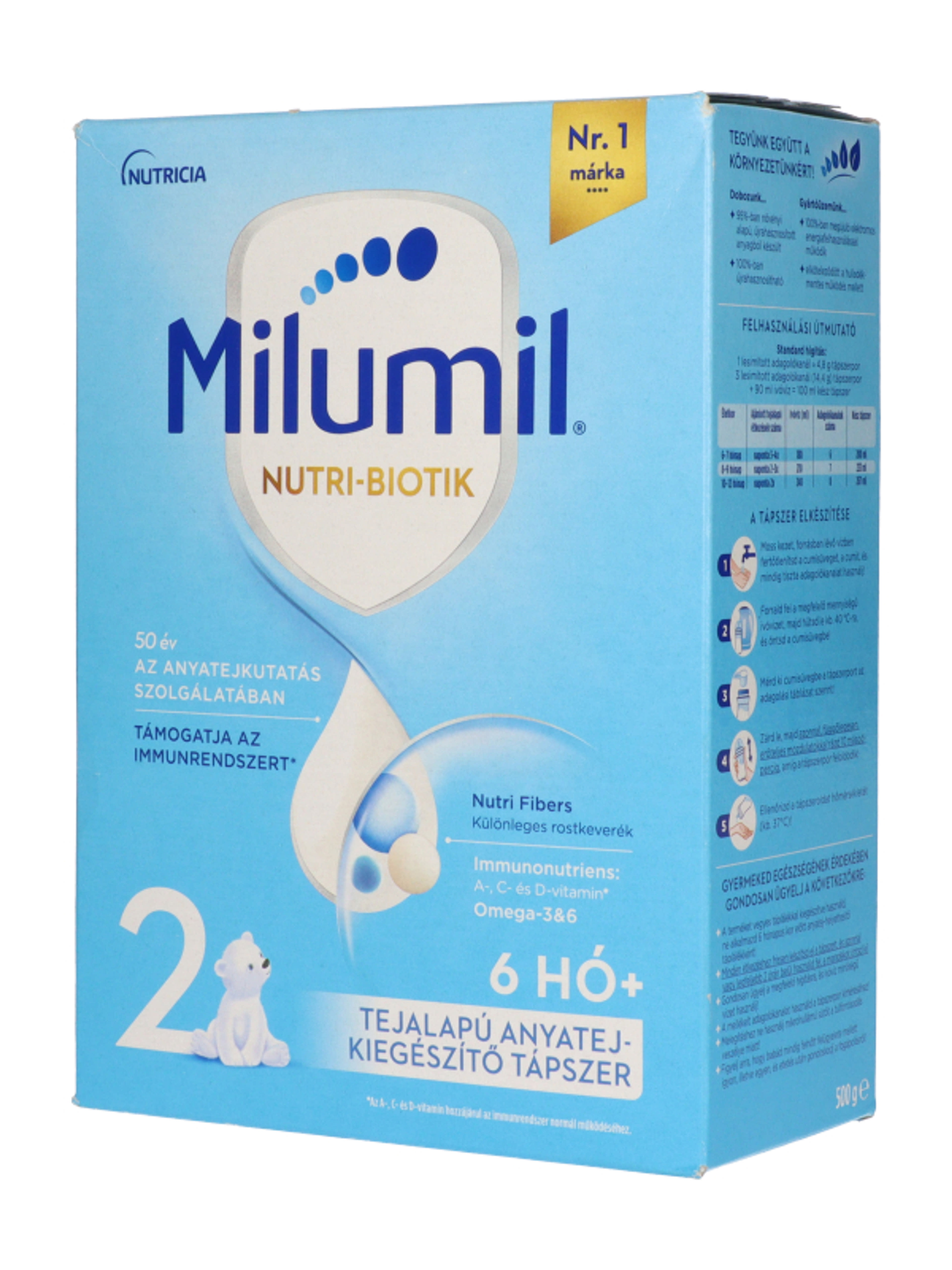 Milumil 2 tejalapú anyatej-kiegészítő tápszer 6 hónapos kortól - 500 g-4