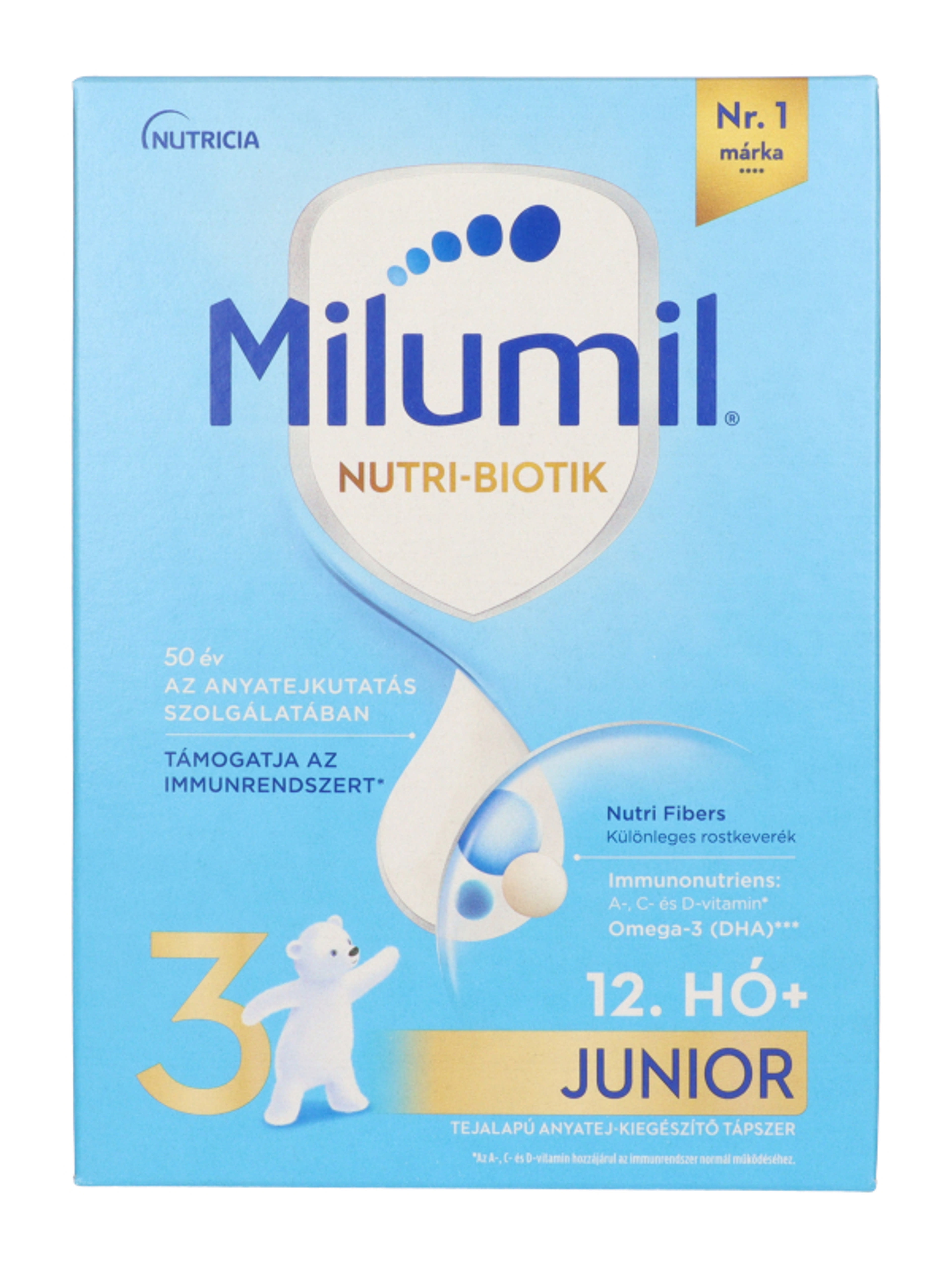 Milumil 3 Junior tejalapú anyatej-kiegészítő tápszer 12. hónapos kortól - 500 g-3