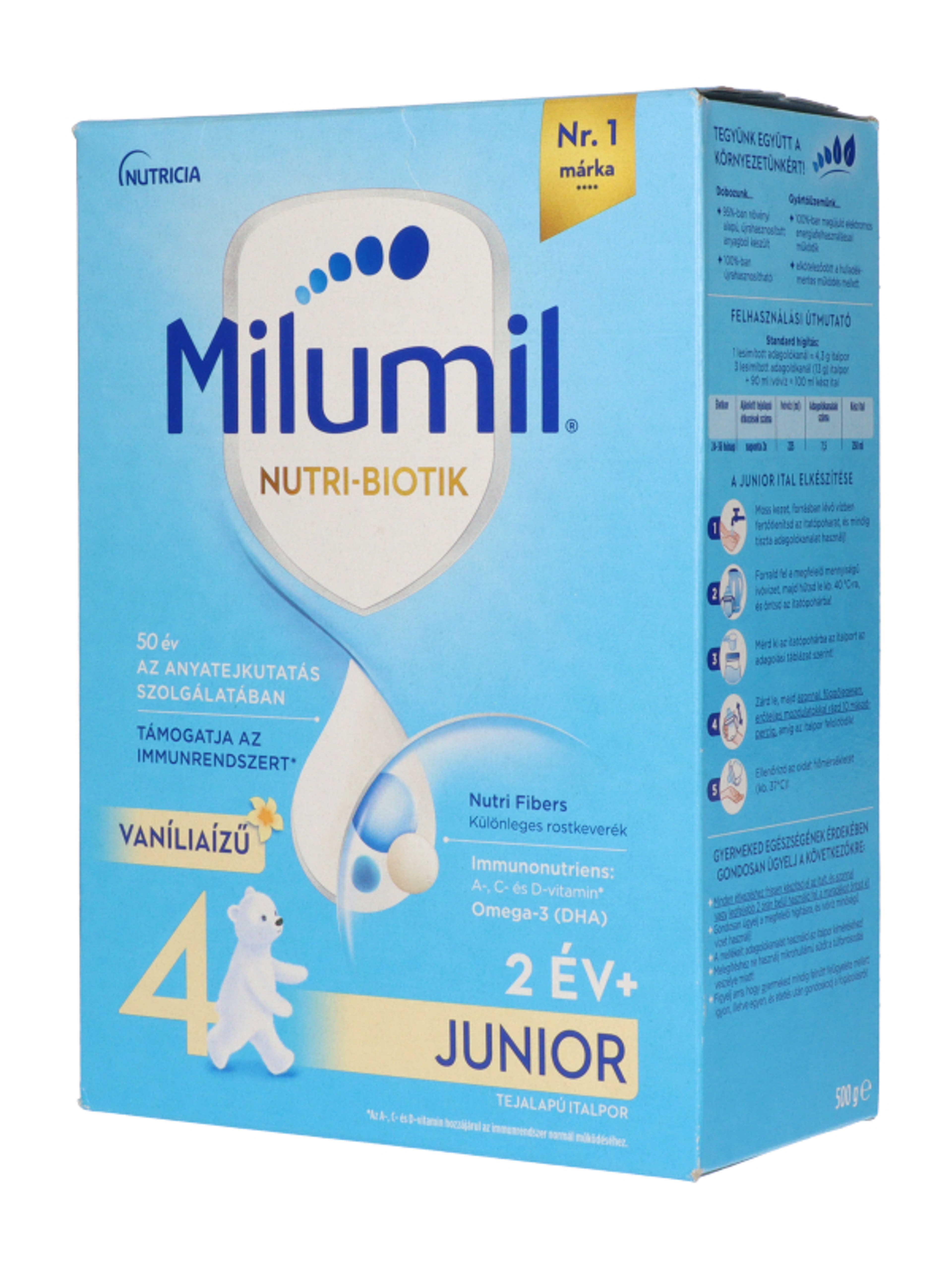 Milumil 4 Junior ital vaníliaízű 2 éves kortól - 500 g-4