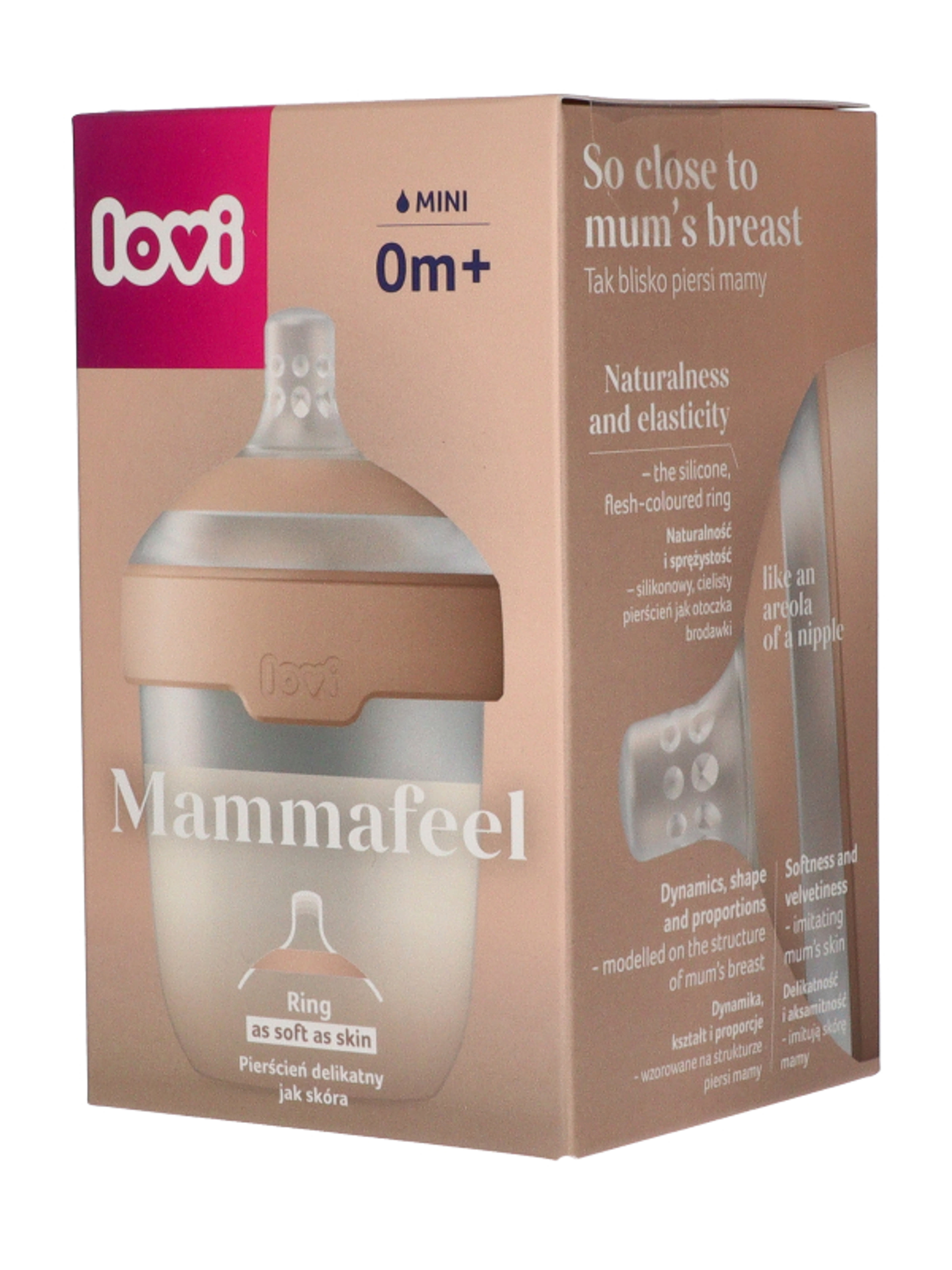 Lovi Mammafeel cumisüveg újszülött kortól 150 ml - 1 db-2