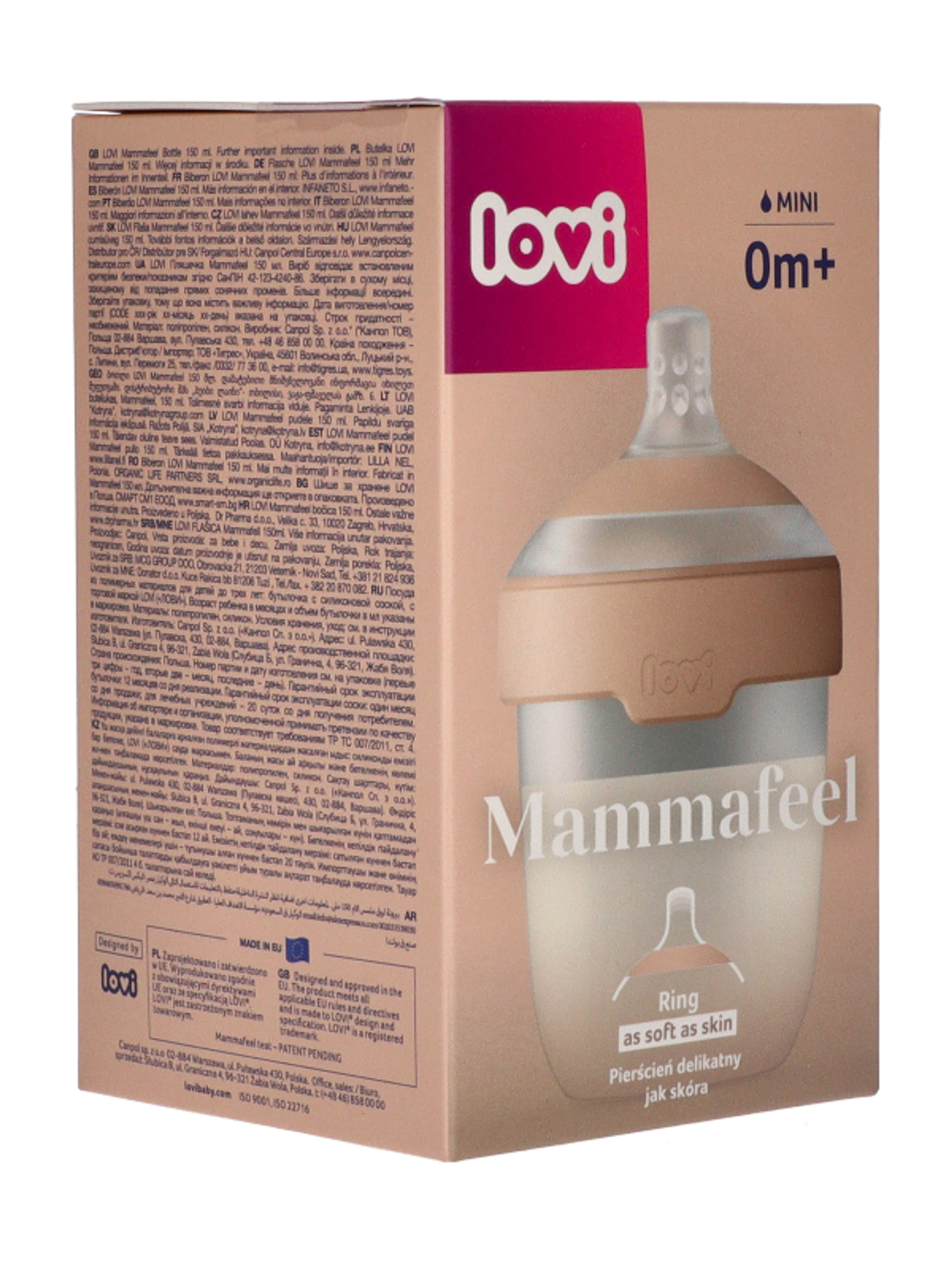 Lovi Mammafeel cumisüveg újszülött kortól 150 ml - 1 db-4