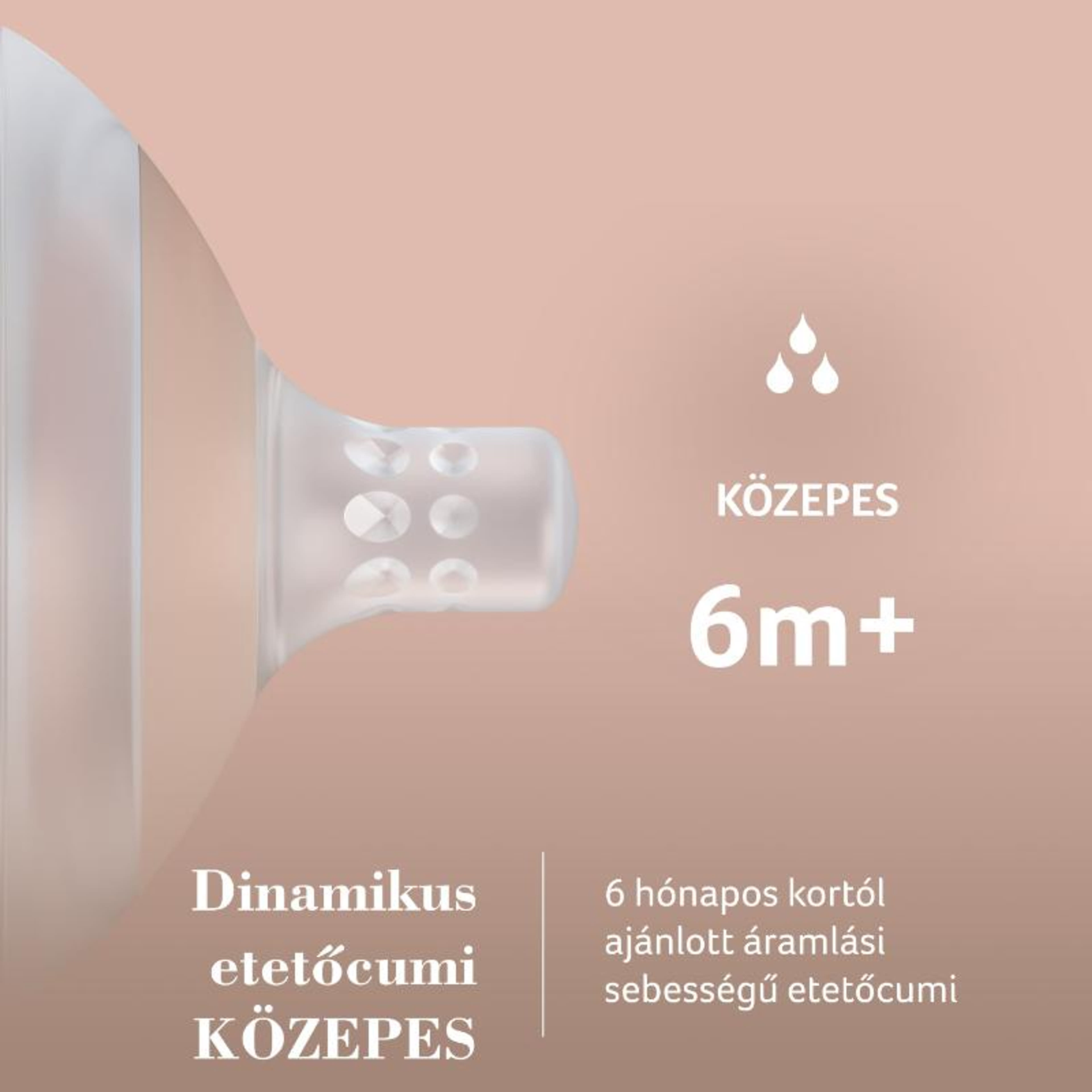 Lovi Mammafeel etetőcumi 6 hónapos kortól medium - 1 db-5