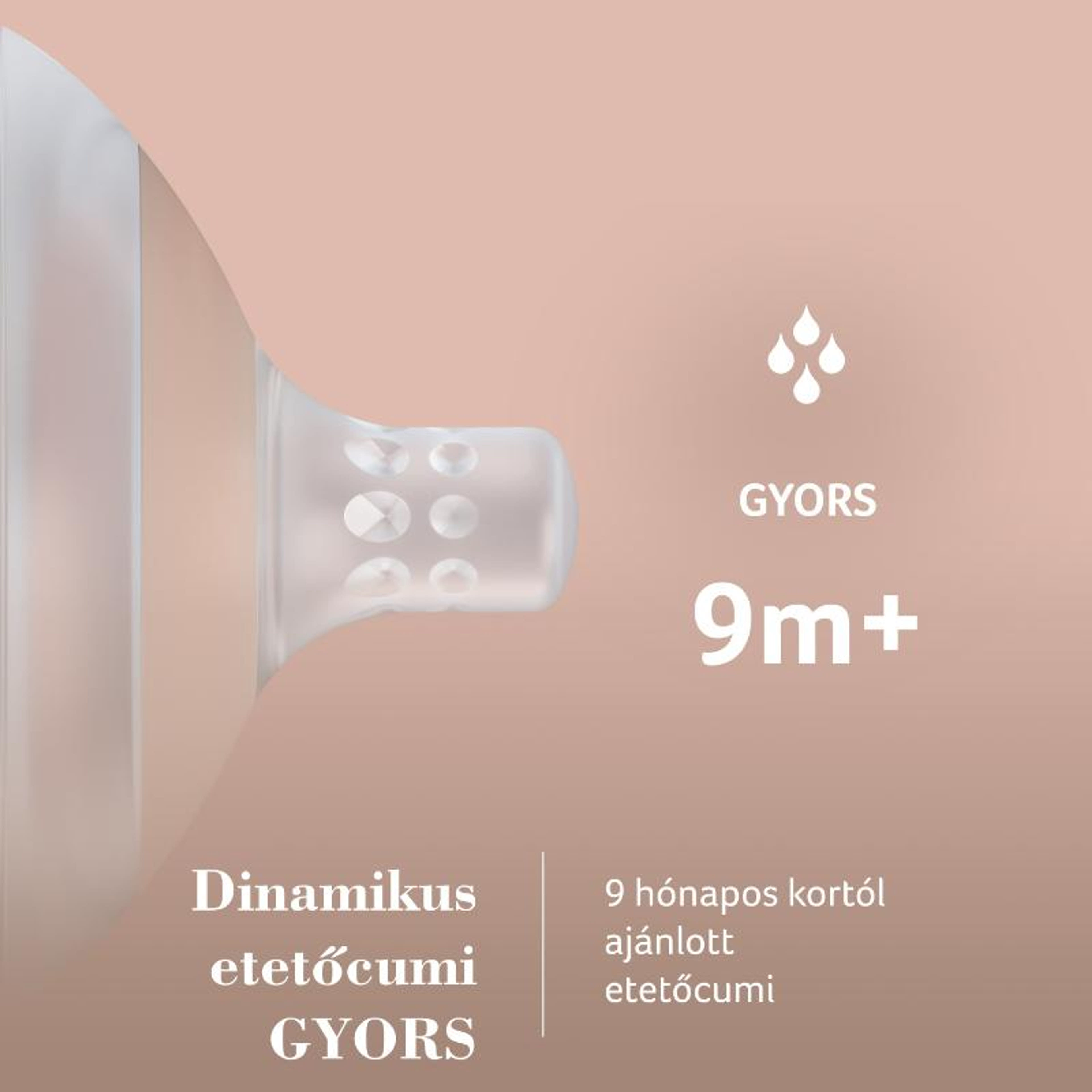 Lovi Mammafeel etetőcumi 9 hónapos kortól gyors folyású - 1 db-5