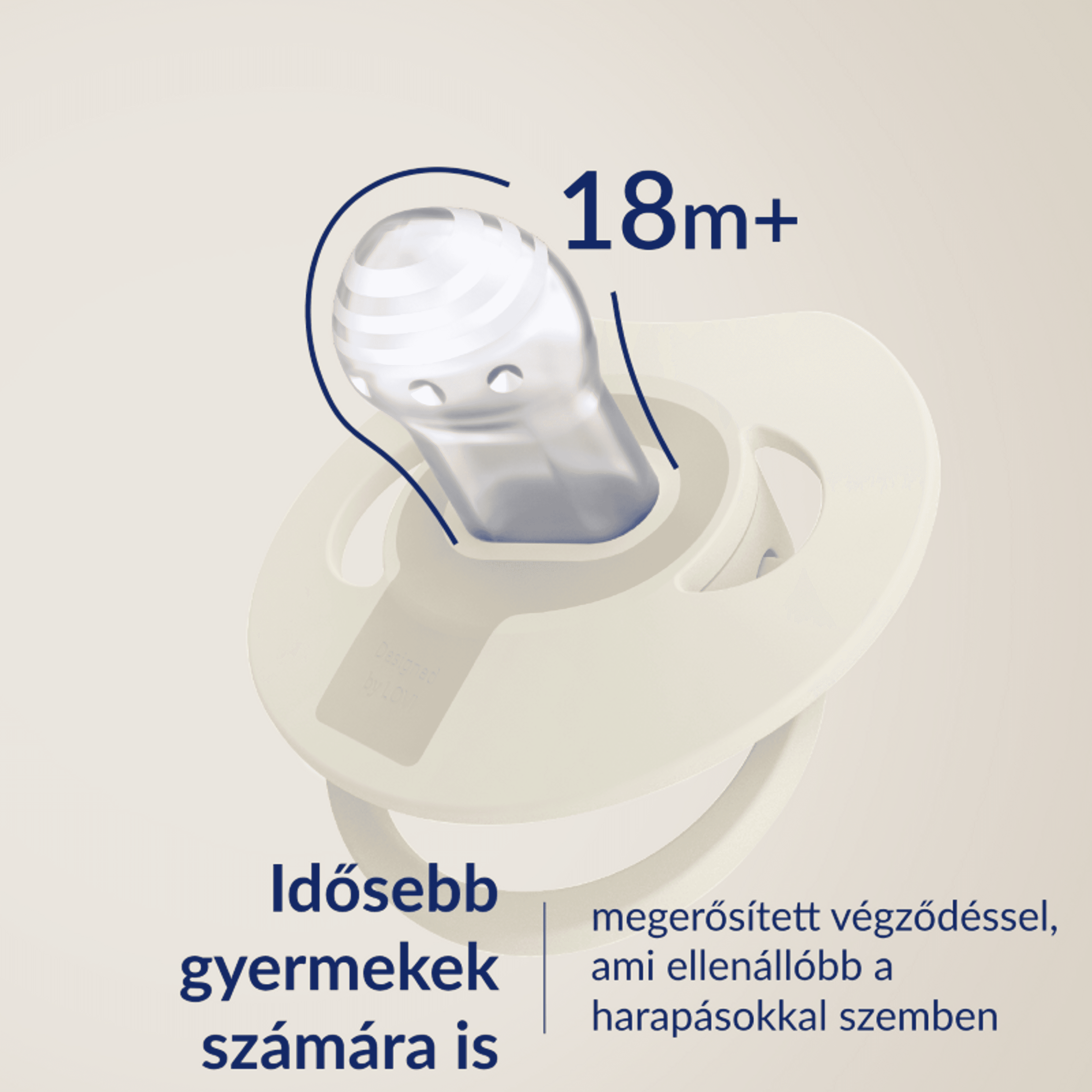 Lovi Prime dinamikus szilikon cumi 18 hónapos kortól /lila - 1 db-17