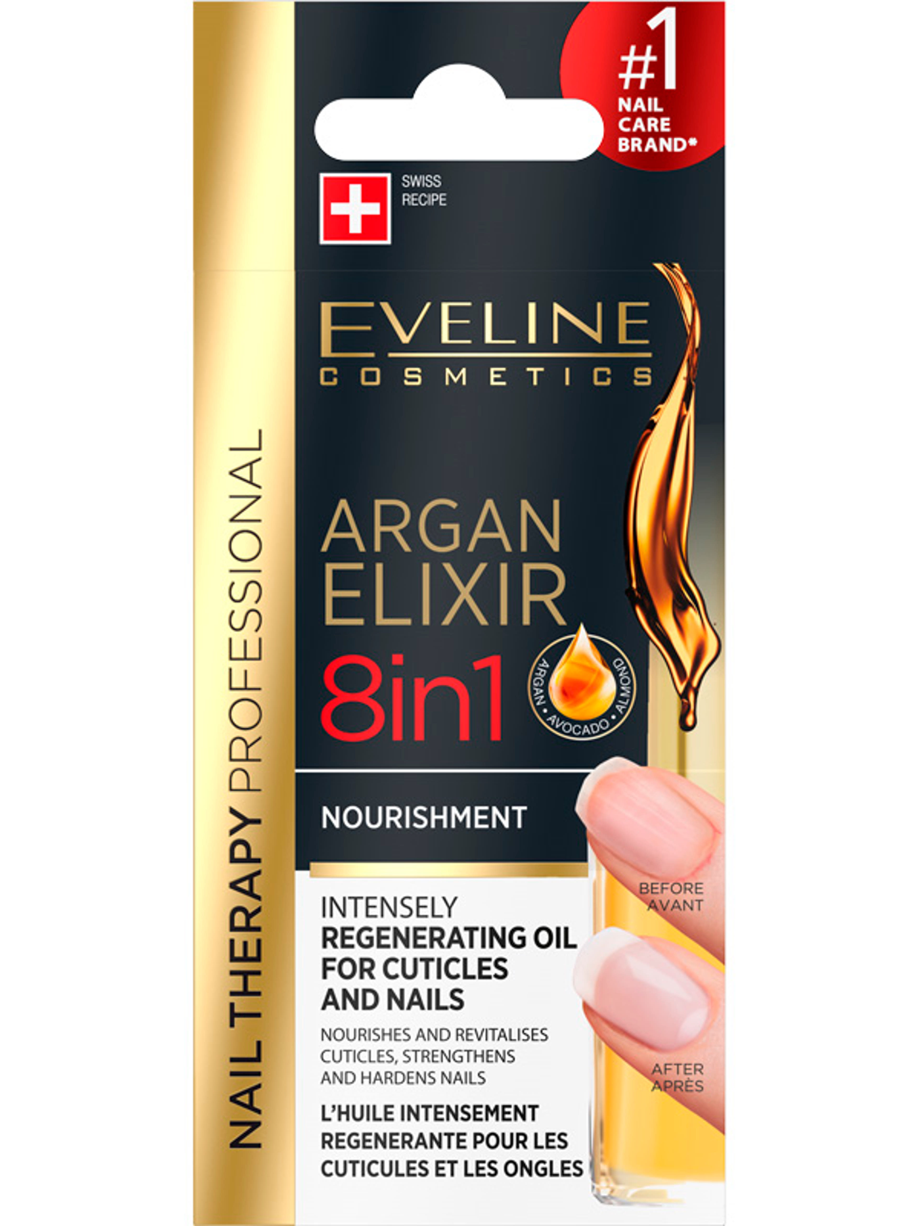 Eveline körömápoló argán elixir regeneráló olaj - 12 ml