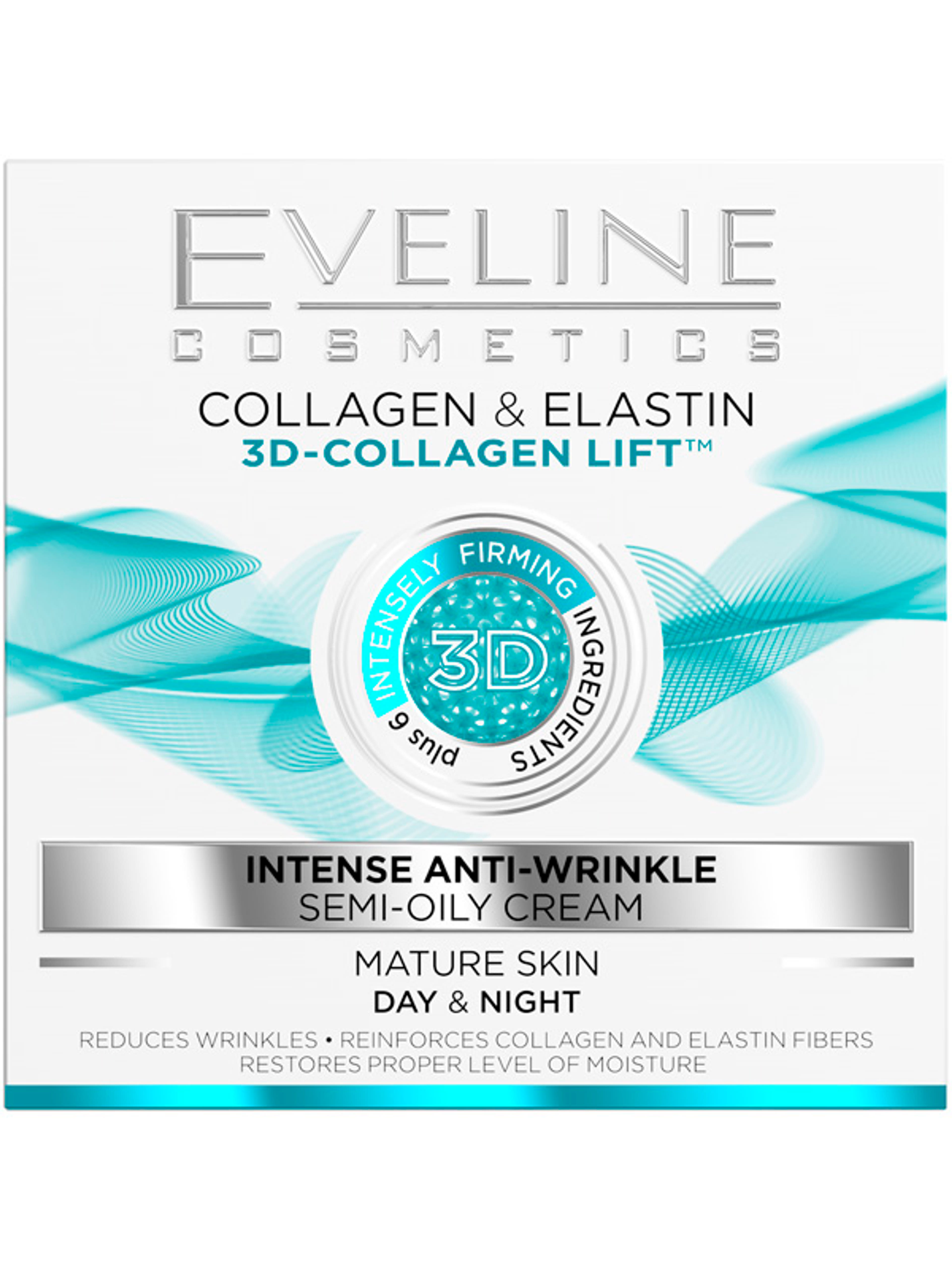 Eveline kollagén és elasztin ránctalanító nappali-éjszakai arcrkrém - 50 ml-2