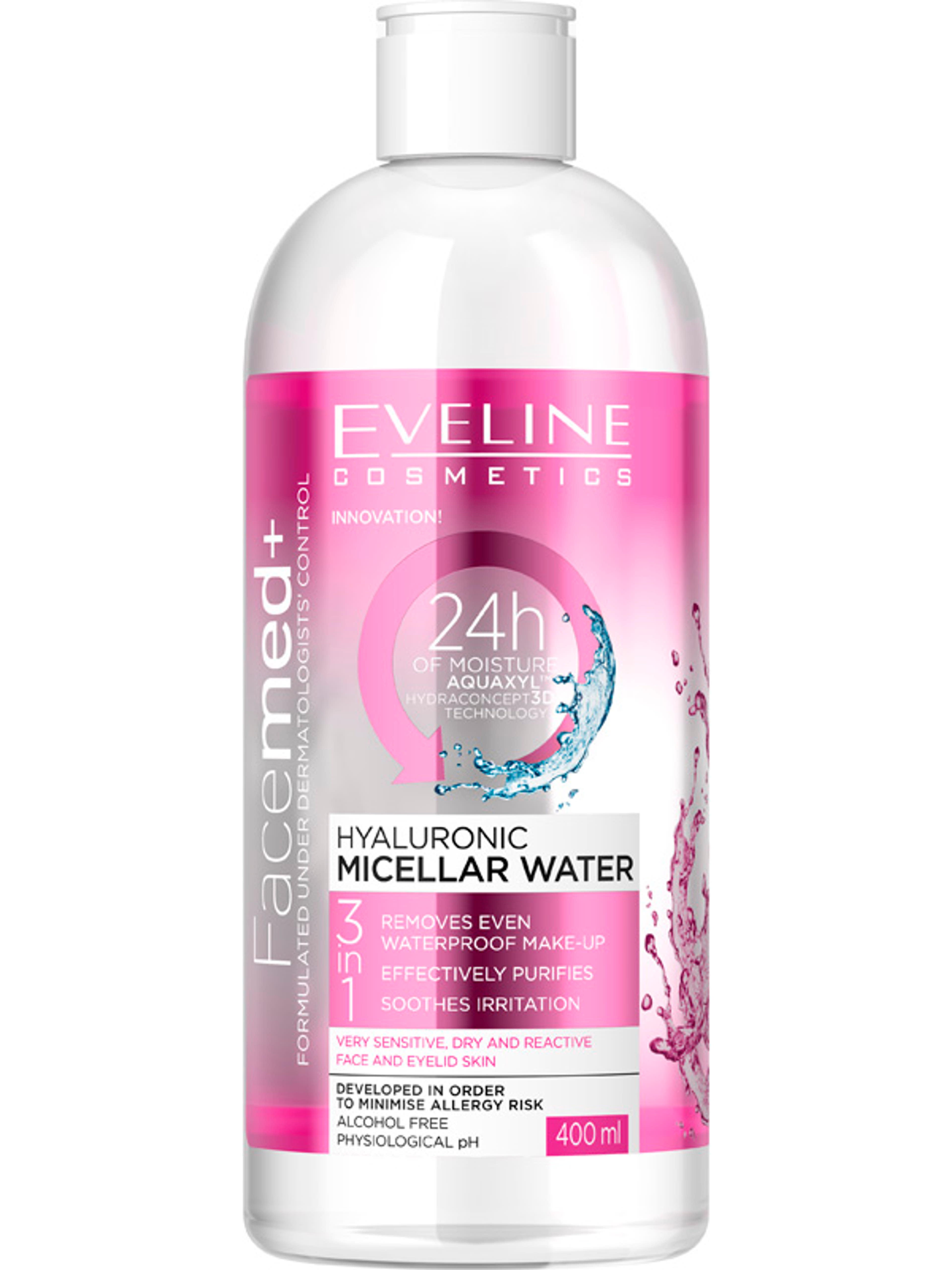 Eveline facemed hialuronsavas micellás víz - 400 ml-2