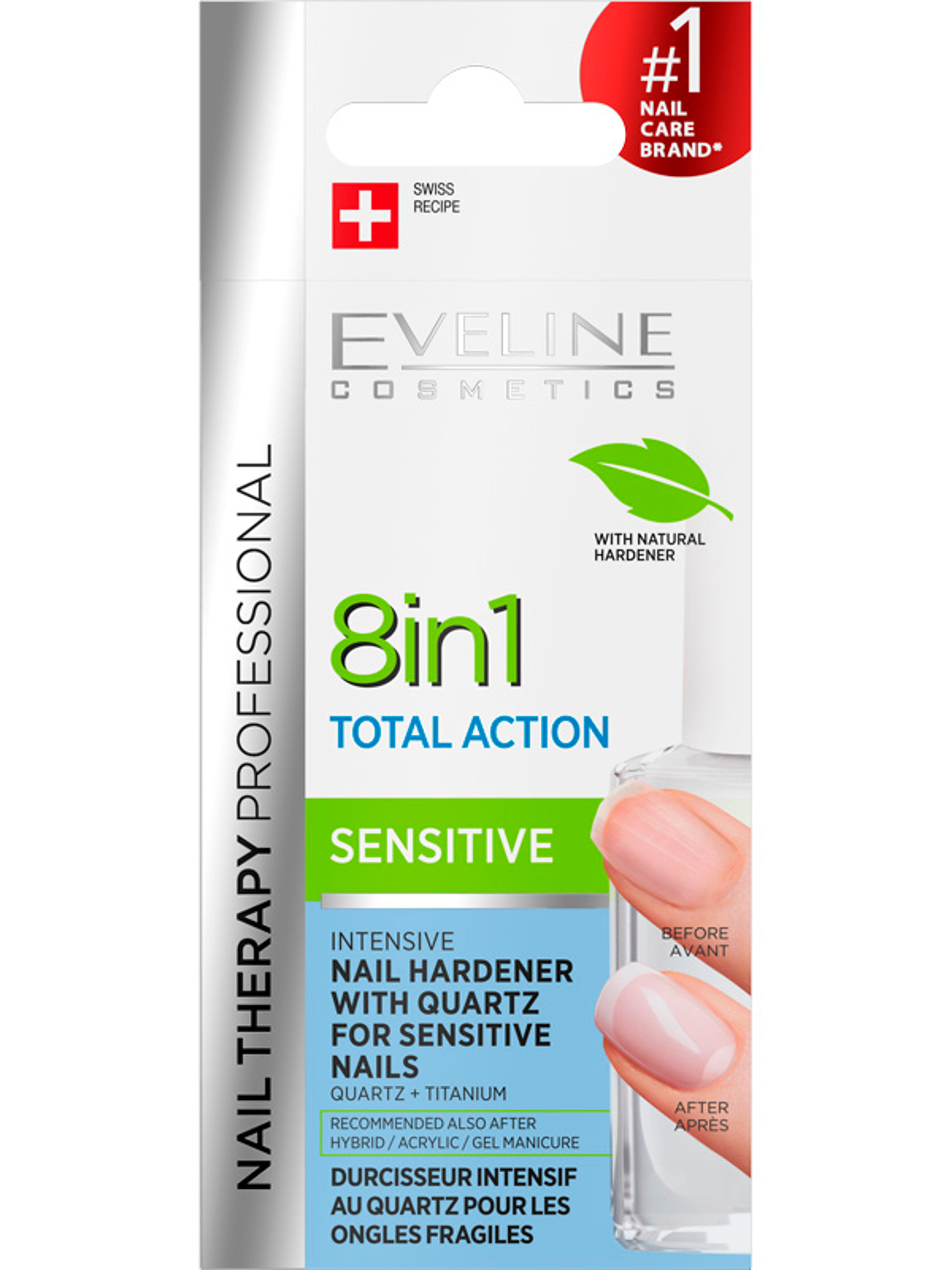 Eveline körömápoló 8in1 sensitive* - 12 ml
